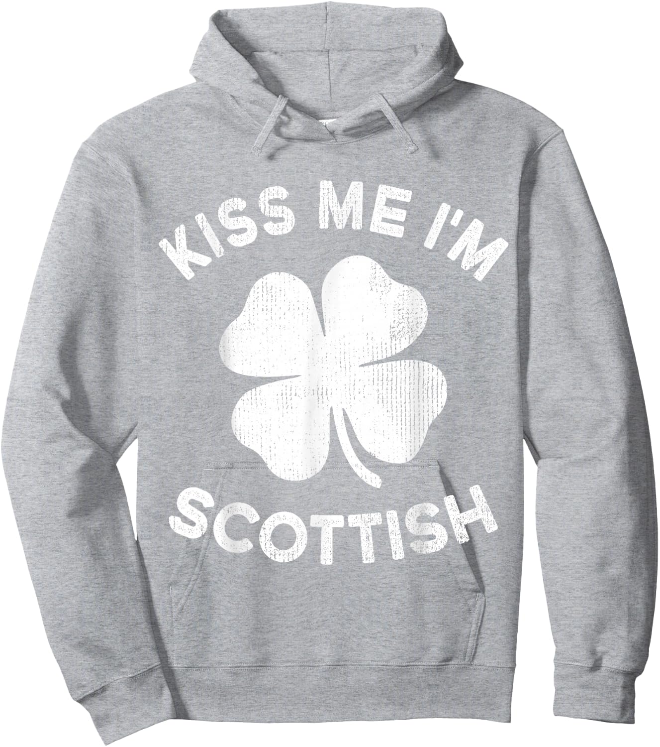 Kiss Me I'm Scottish St Patricks Day Scotland Hoodie - Hoodie | Ash