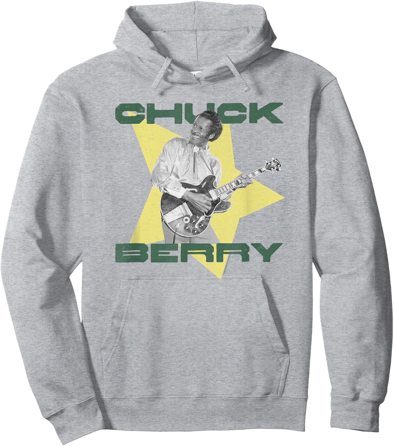 Chuck Berry Reelin' & Rockin' Star Photo Hoodie - Hoodie | Ash