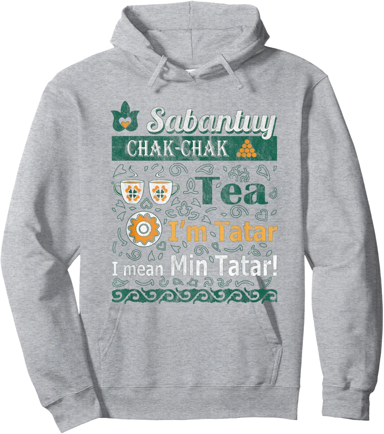 Sabantuy Min TATAR Hoodie - Hoodie | Ash