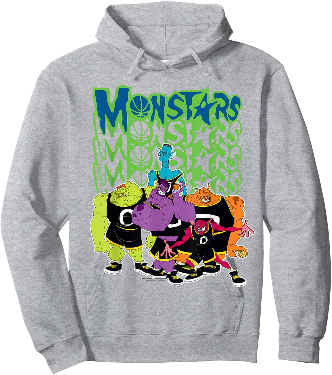 Space Jam Monstars Logo Hoodie - Hoodie | Ash