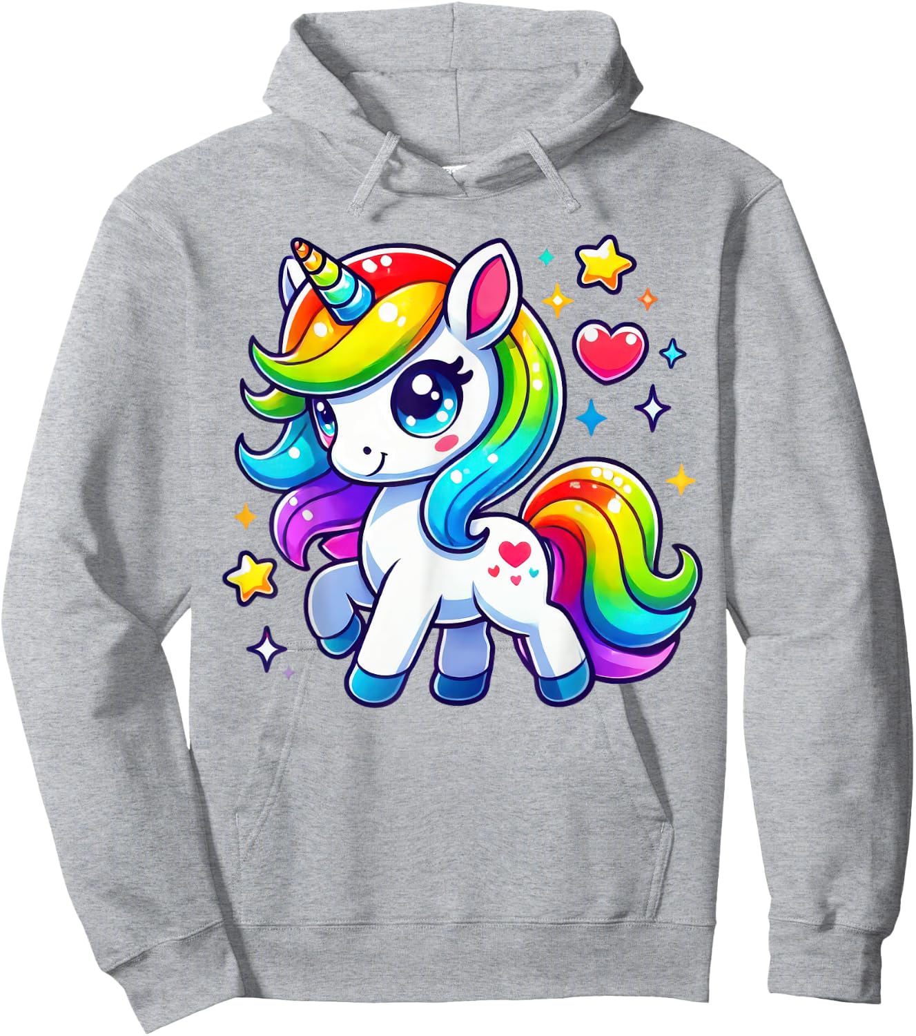 Unicorn For Girls Cute Magical Unicorn Hoodie - Hoodie | Ash
