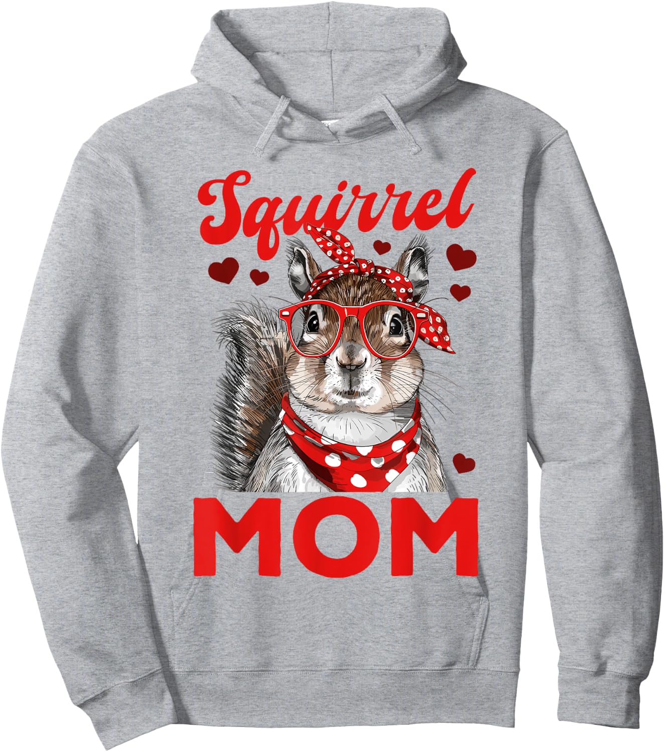 Funny Squirrel Animal Squirrel Mom Hoodie - Hoodie | Ash
