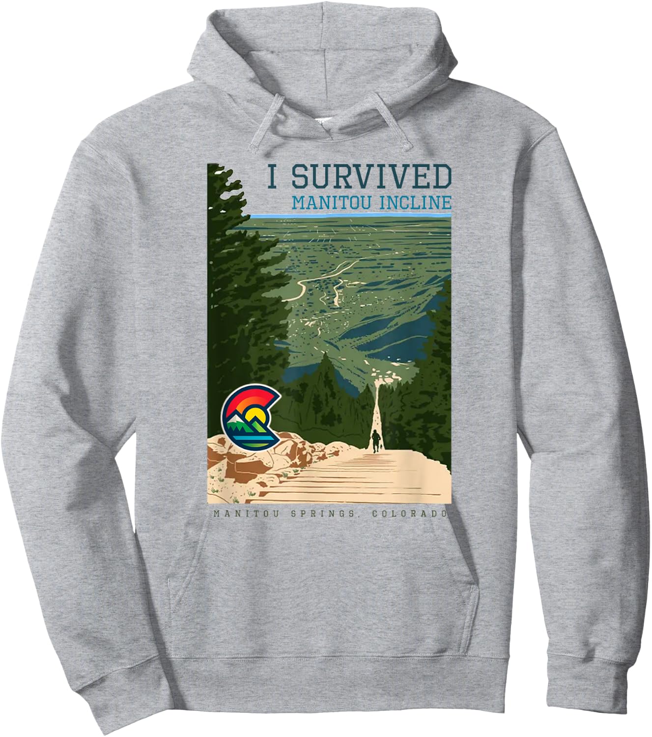 Manitou Incline, Colorado Hoodie - Hoodie | Ash