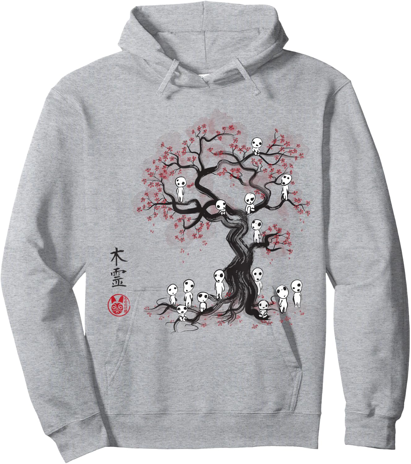 Forest Spirits Sumie Hoodie - Hoodie | Ash