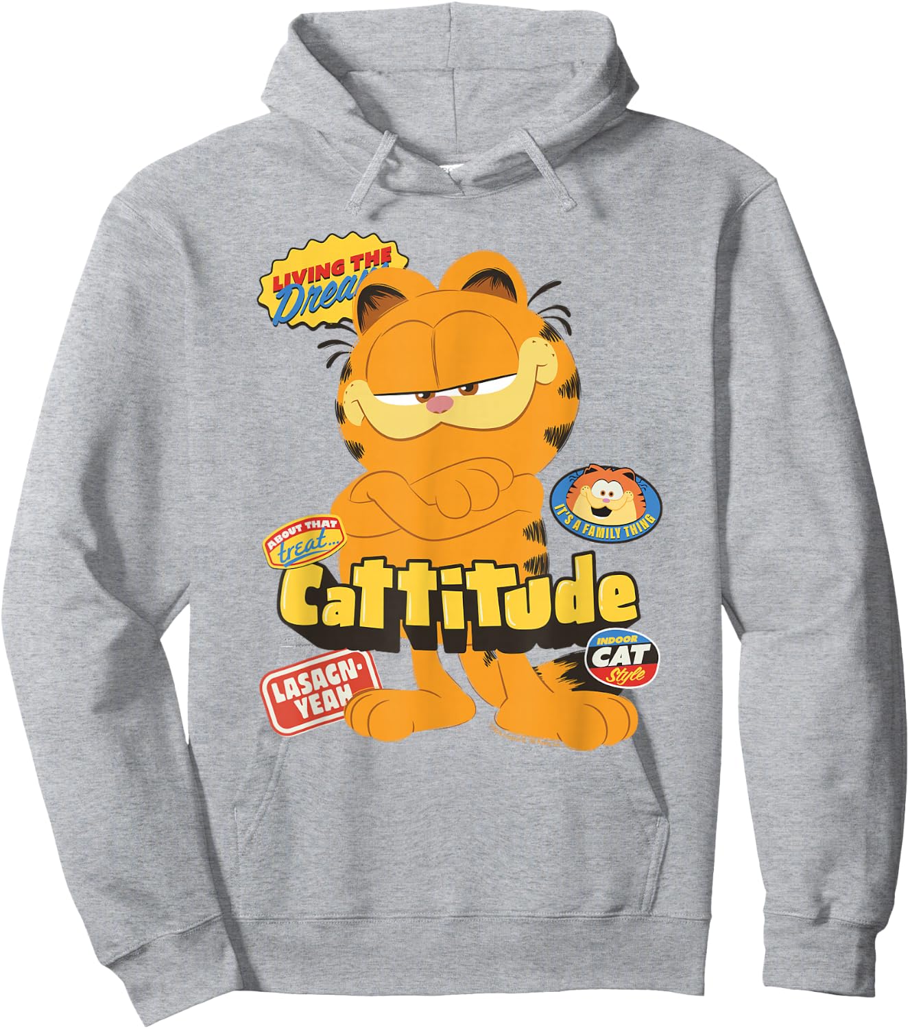 Garfield Cattitude Hoodie - Hoodie | Ash