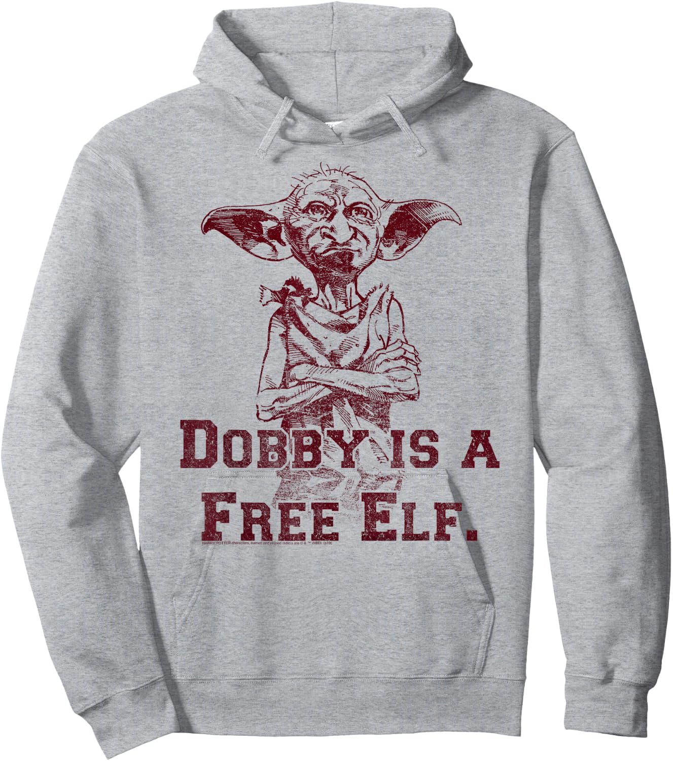 Harry Potter Dobby Is A Free Elf Sketch Hoodie - Hoodie | Ash