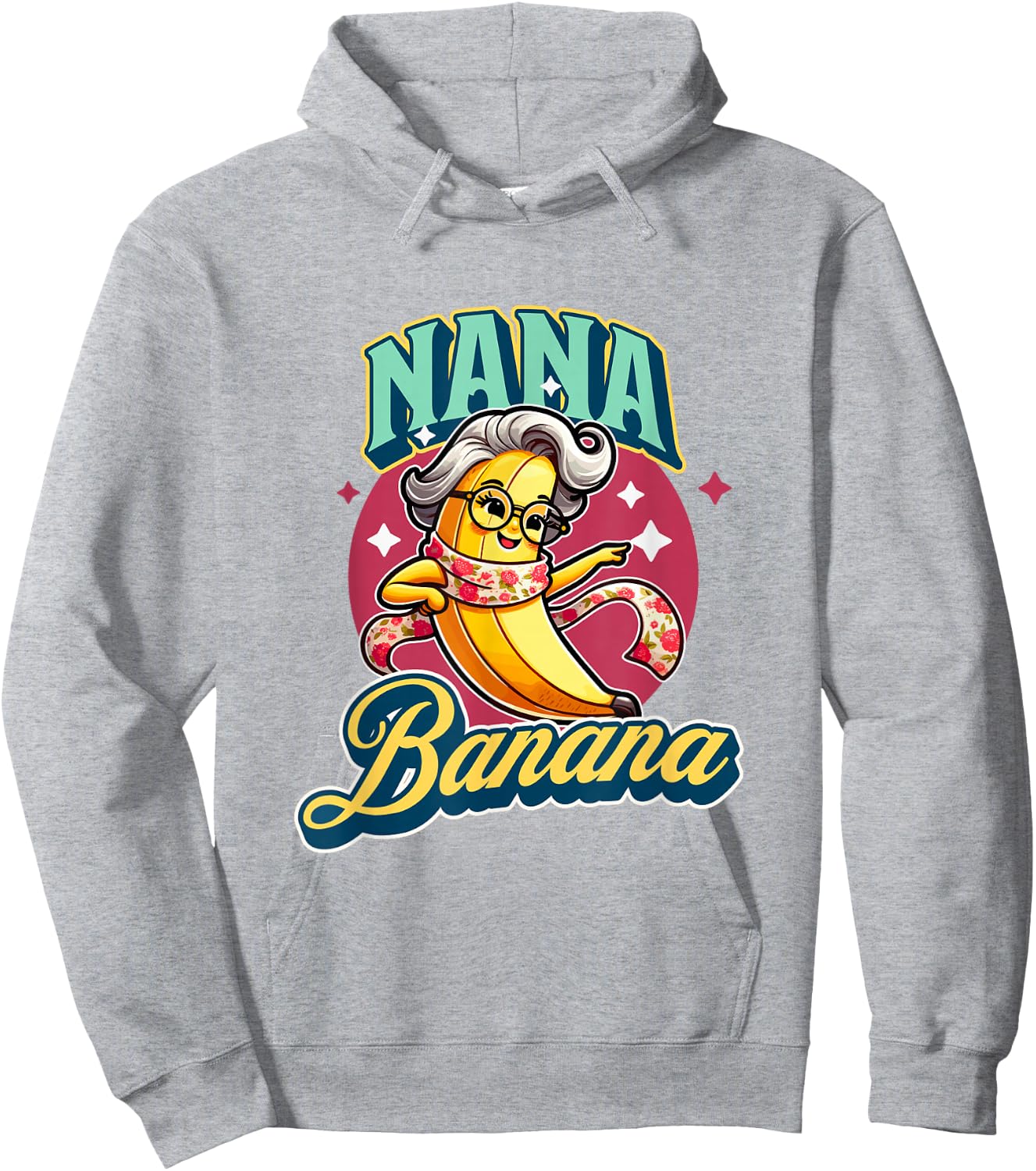 Cute Nana Banana for a Cool Fun Loving Grandma Hoodie - Hoodie | Ash