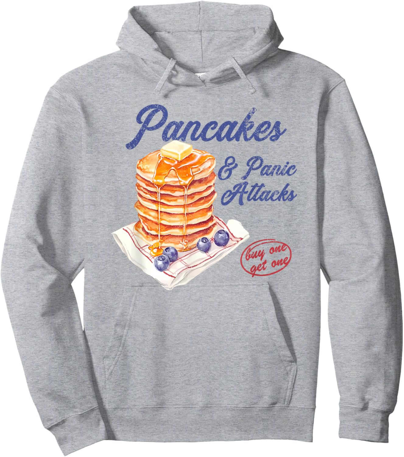 Pancakes and Panic Attacks Hoodie - Hoodie | Ash