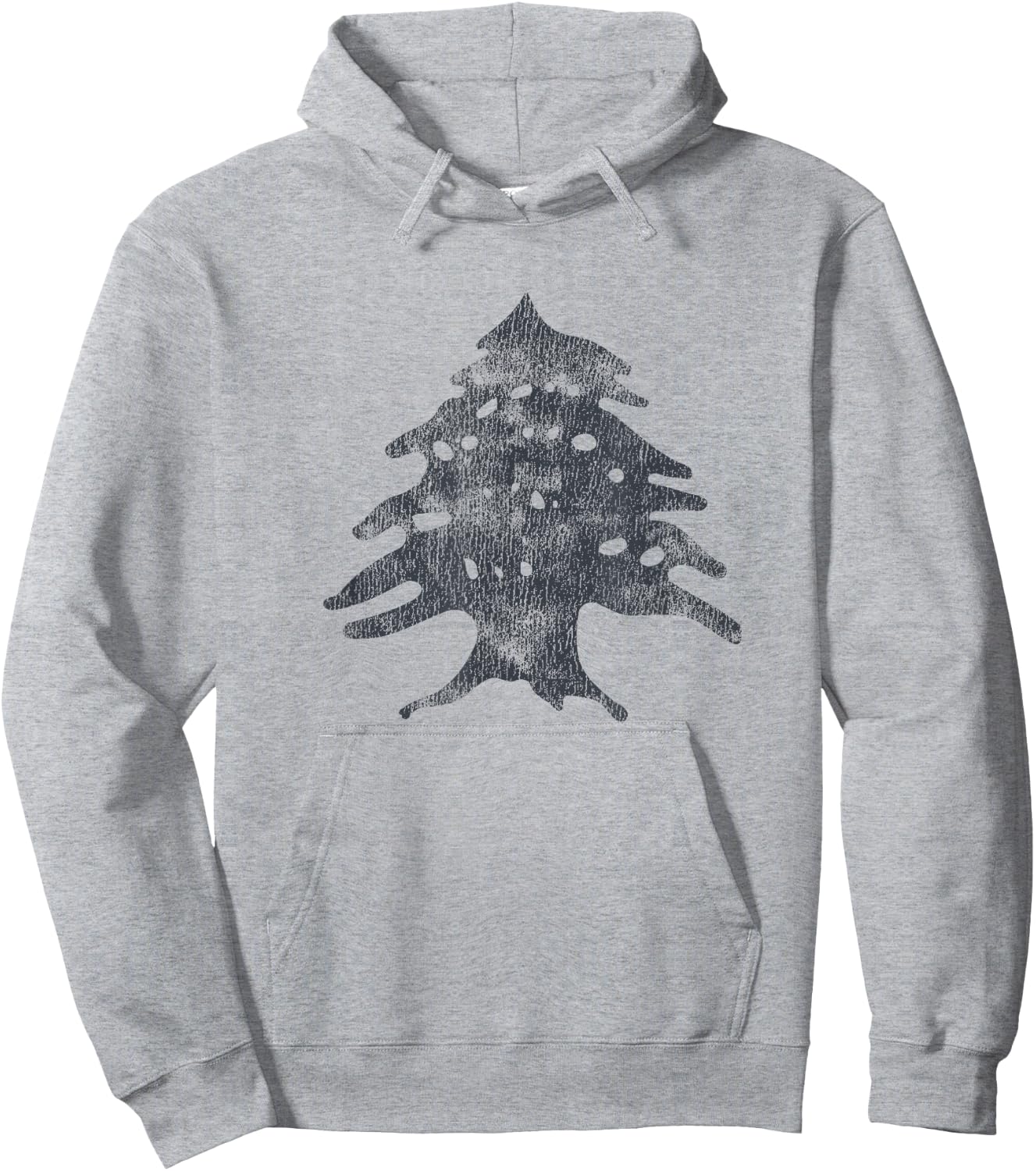 Retro Lebanese Flag of Lebanon Souvenir Hoodie - Hoodie | Ash