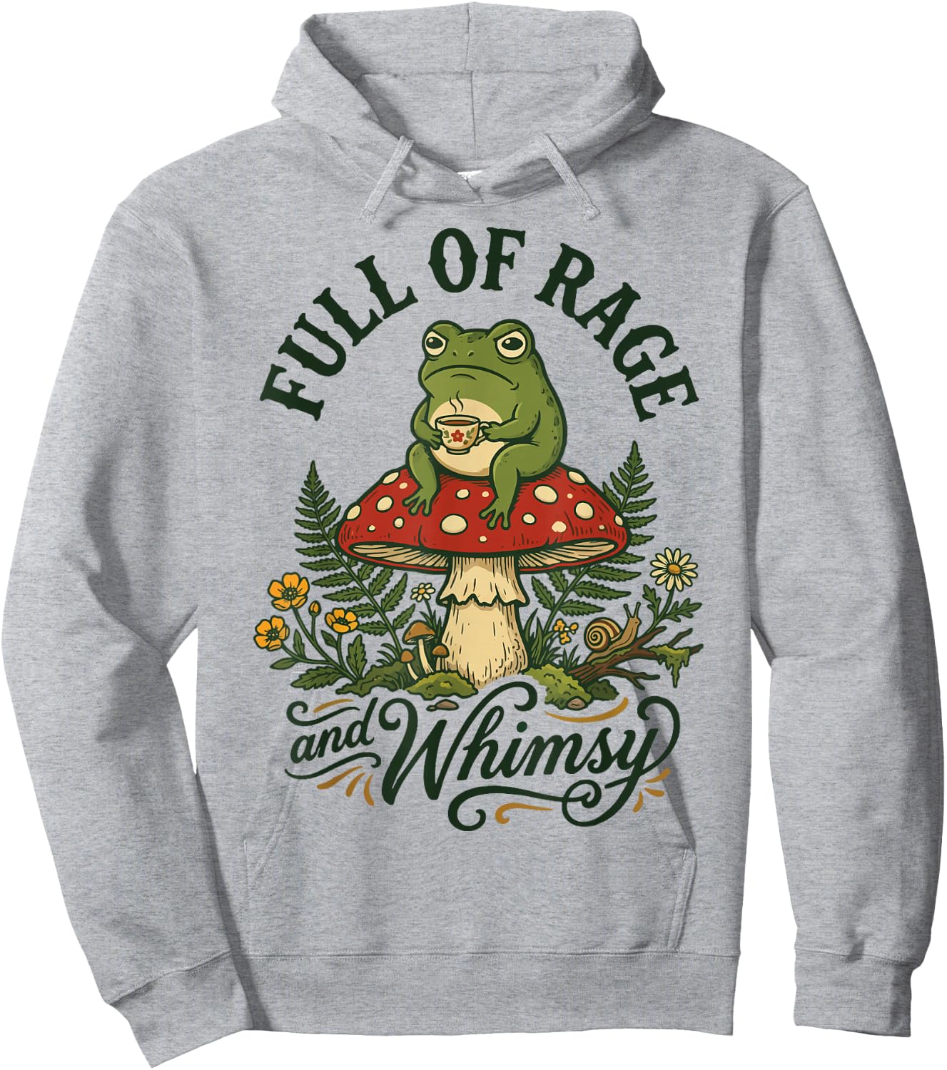 Full of Rage and Whimsy Hoodie - Hoodie | Ash
