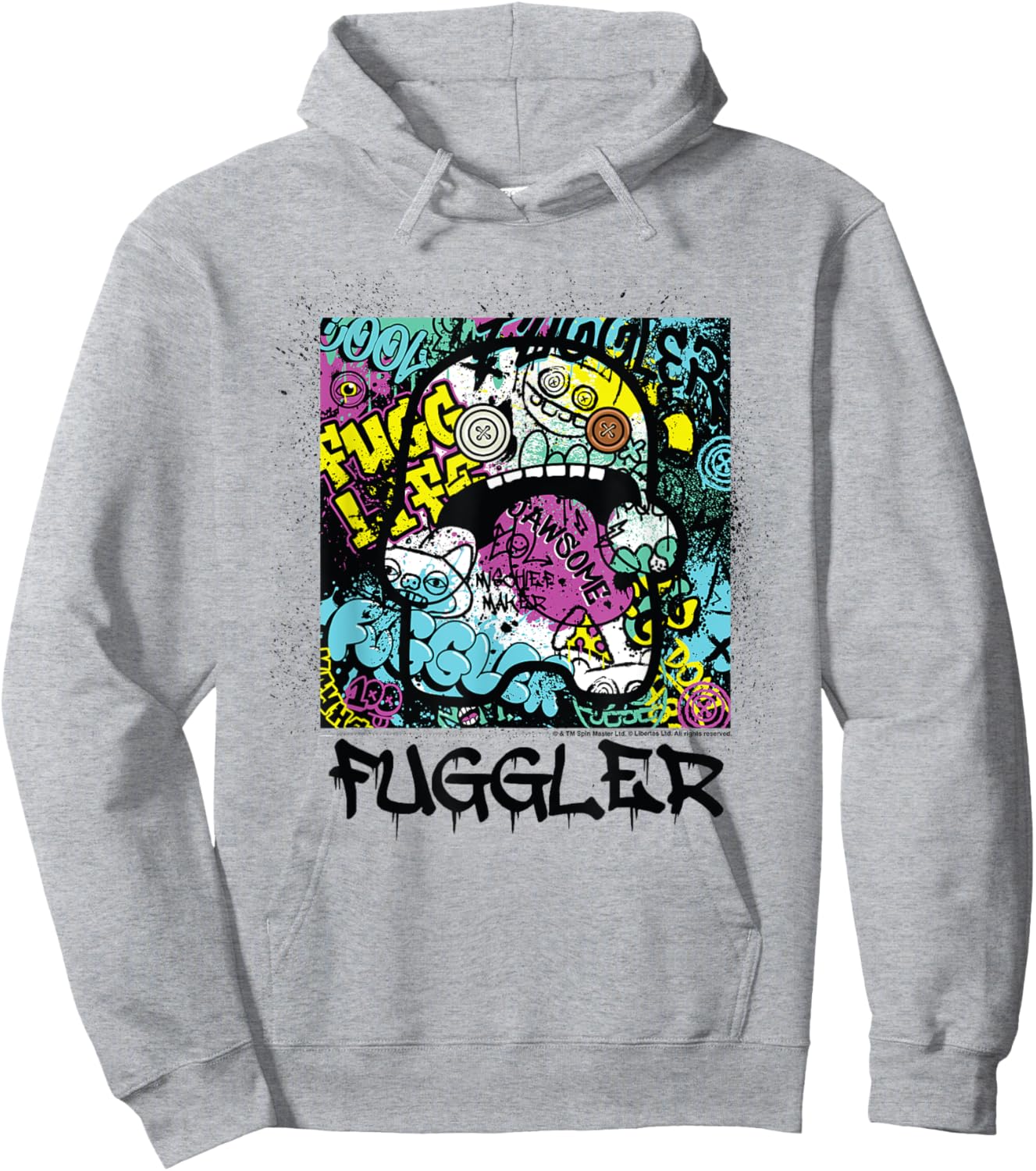 Fuggler Fugg Life Graffiti Hoodie - Hoodie | Ash
