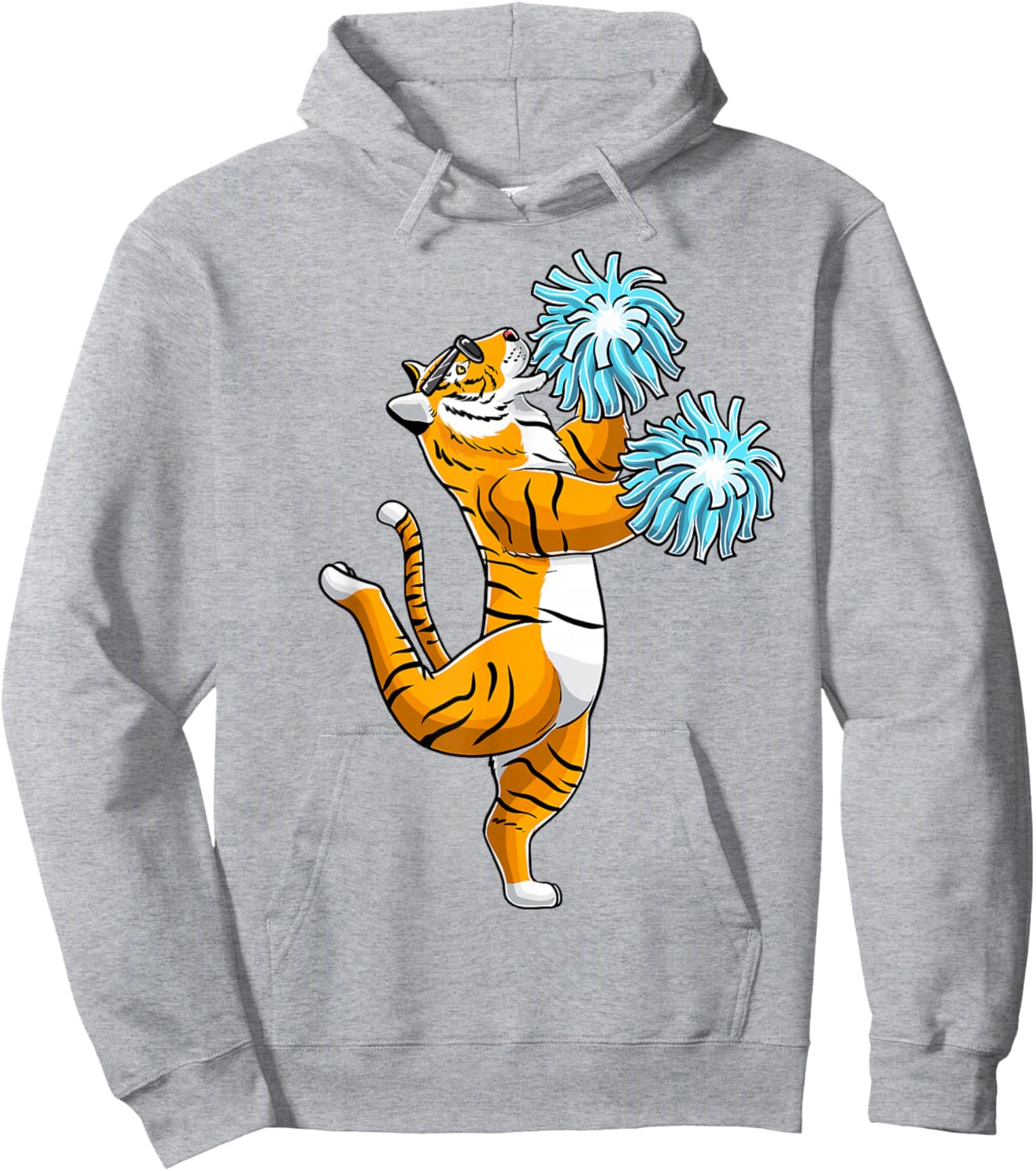 Cheerleading Tiger Cheerleader Cheer Flyer Hoodie - Hoodie | Ash