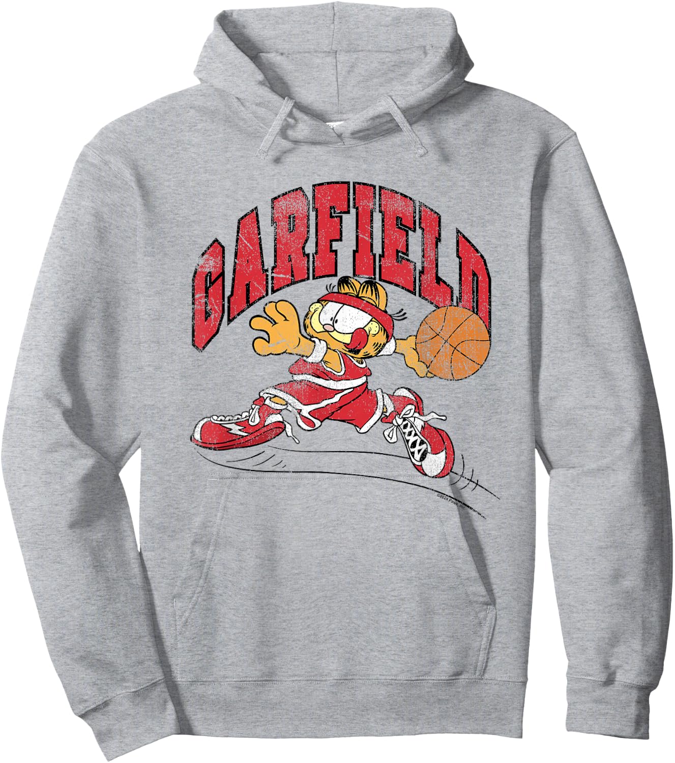 Garfield Basketball Hoodie - Hoodie | Ash