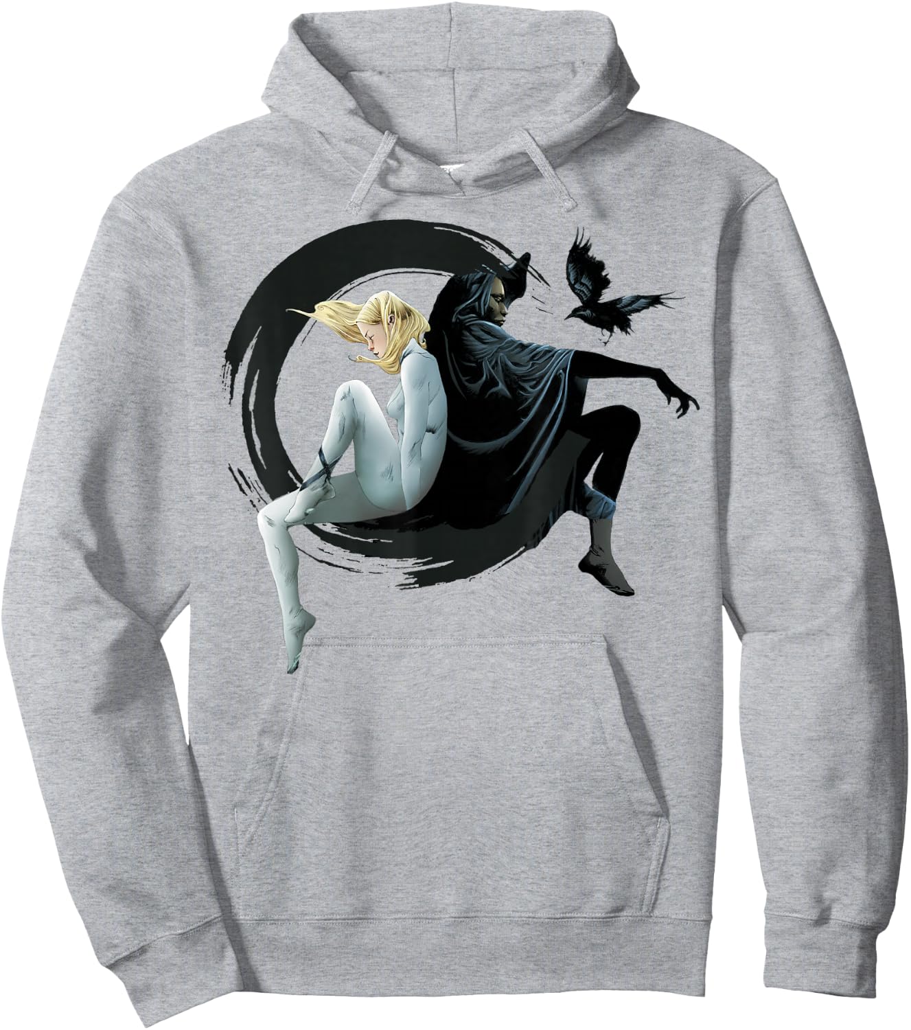 Marvel Cloak & Dagger Crescent Moon Graphic Hoodie - Hoodie | Ash