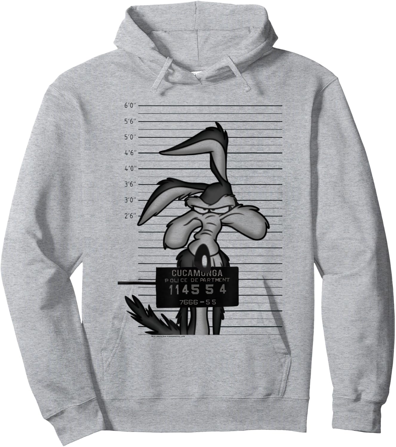 Looney Tunes Wile E. Coyote Busted Hoodie - Hoodie | Ash