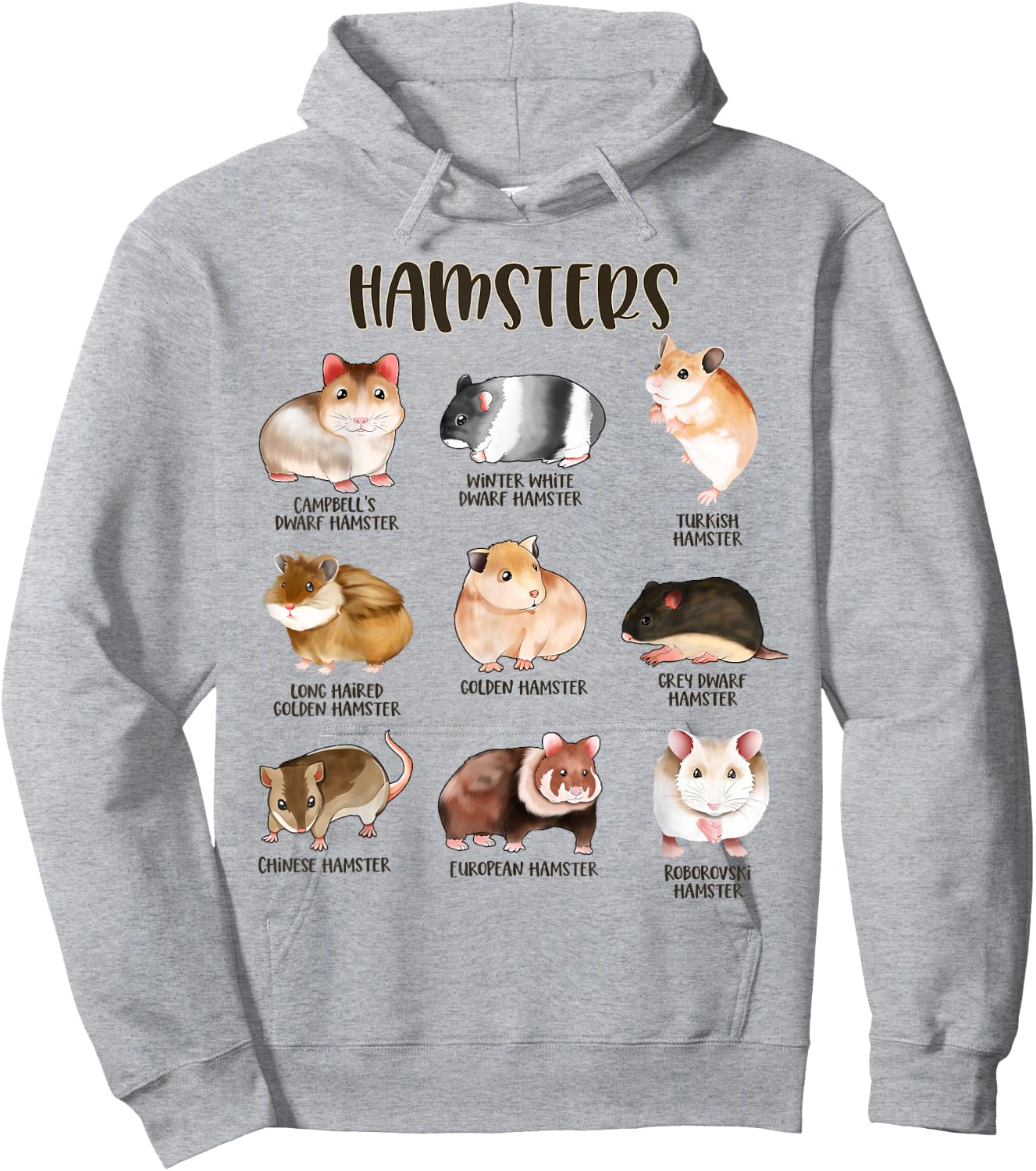 Many different hamsters - types of hamsters Hoodie - Hoodie | Ash