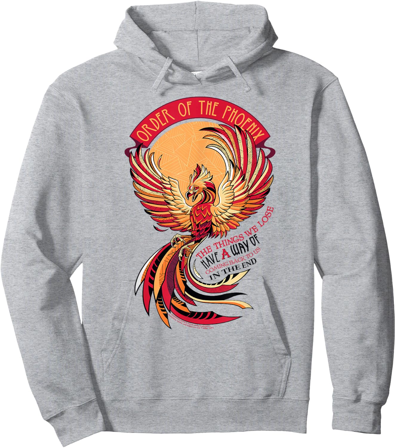 Harry Potter Mosaic Order of The Phoenix Small Hoodie - Hoodie | Ash