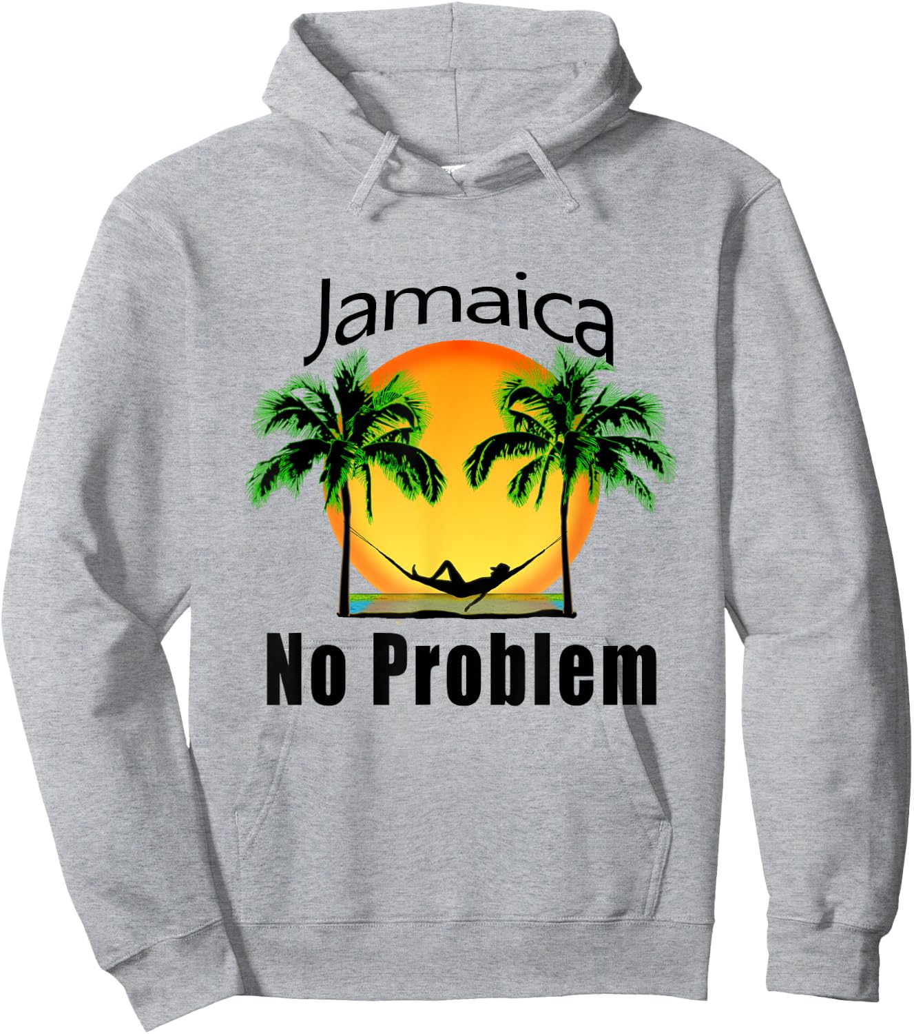 Jamaica Vacation No Problem Hoodie - Hoodie | Ash