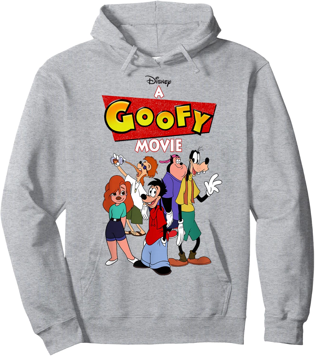 Disney A Goofy Movie Group Shot Logo Hoodie - Hoodie | Ash