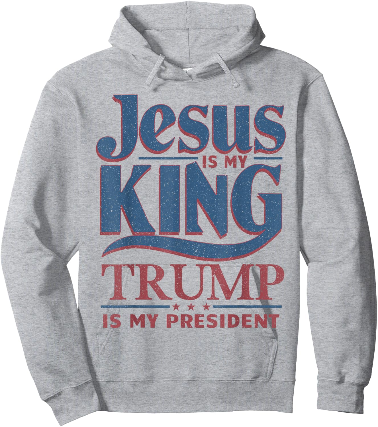 Jesus is My King Trump is My President Hoodie - Hoodie | Ash