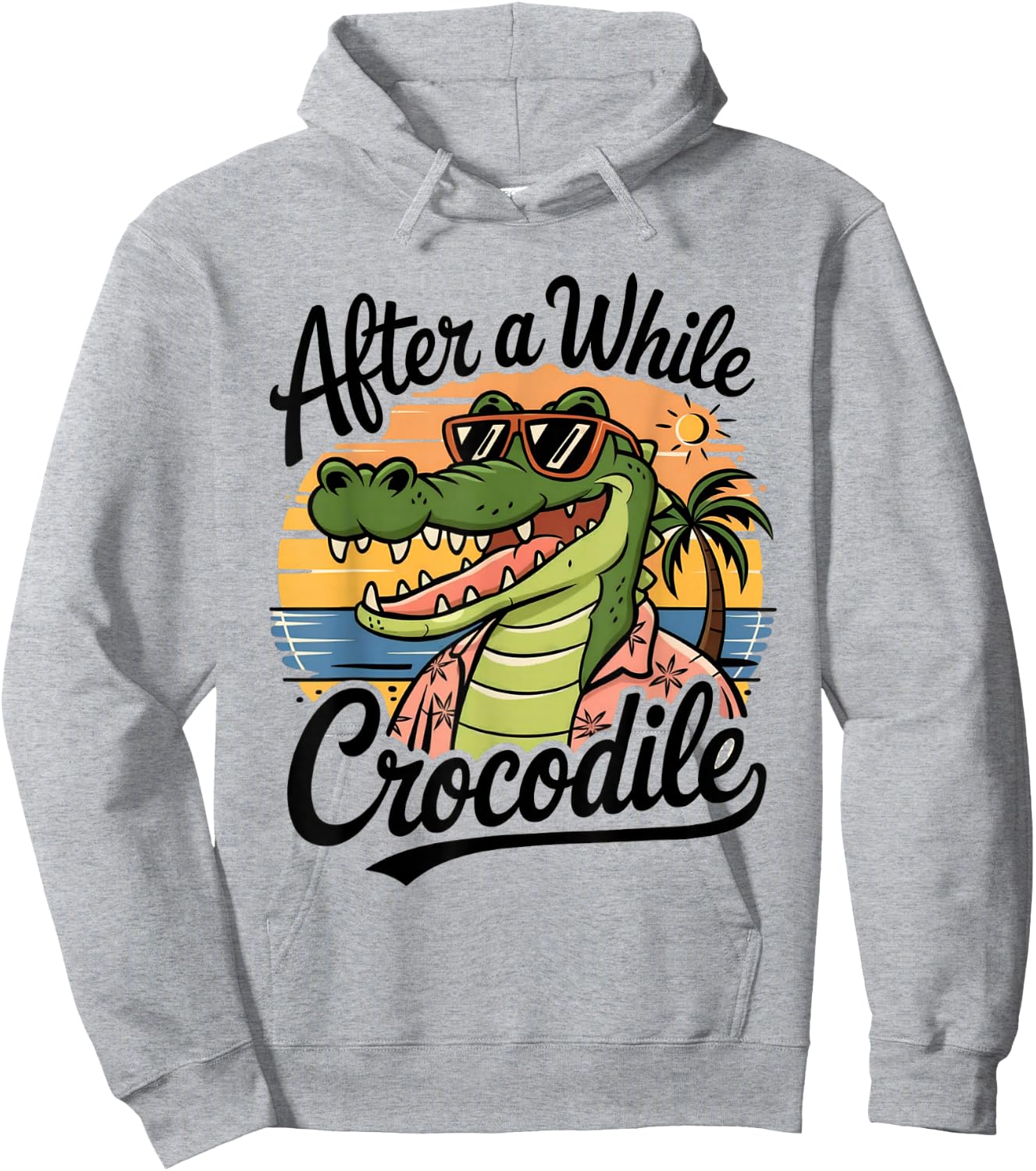 After A While Crocodile Hoodie - Hoodie | Ash
