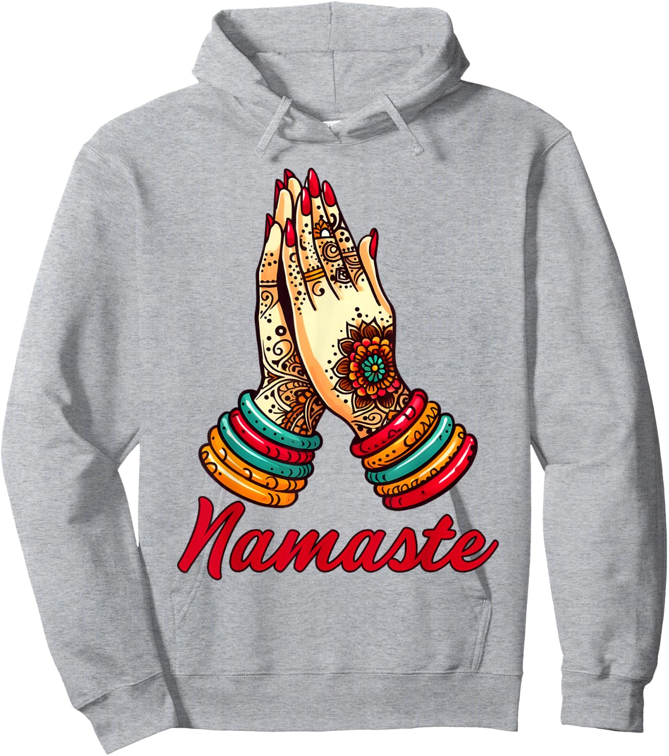 Yoga Namaste Hoodie - Hoodie | Ash