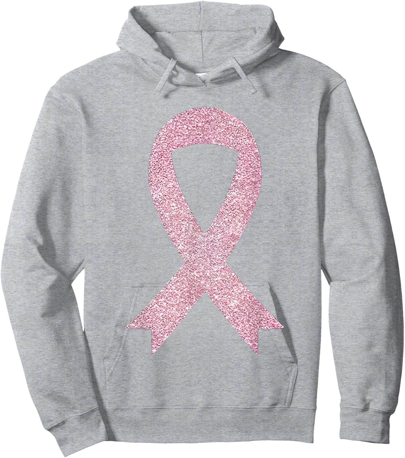 Breast Cancer Pink Ribbon Hoodie - Hoodie | Ash