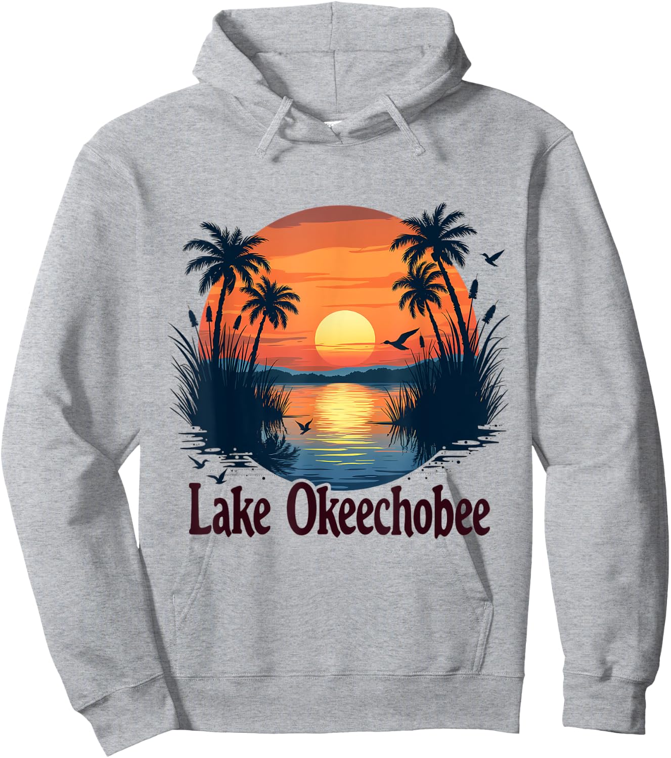 Lake Okeechobee Hoodie - Hoodie | Ash