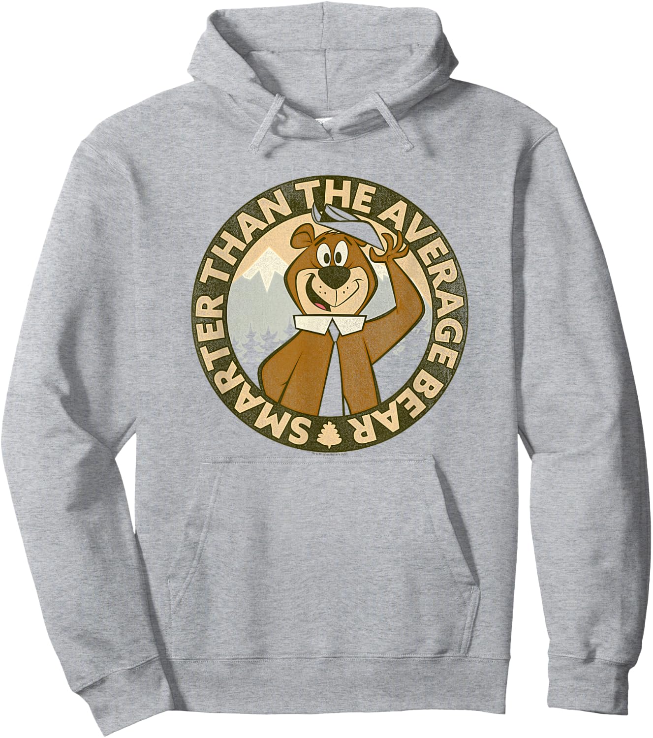 Yogi Bear Smarter Than Average Hoodie - Hoodie | Ash