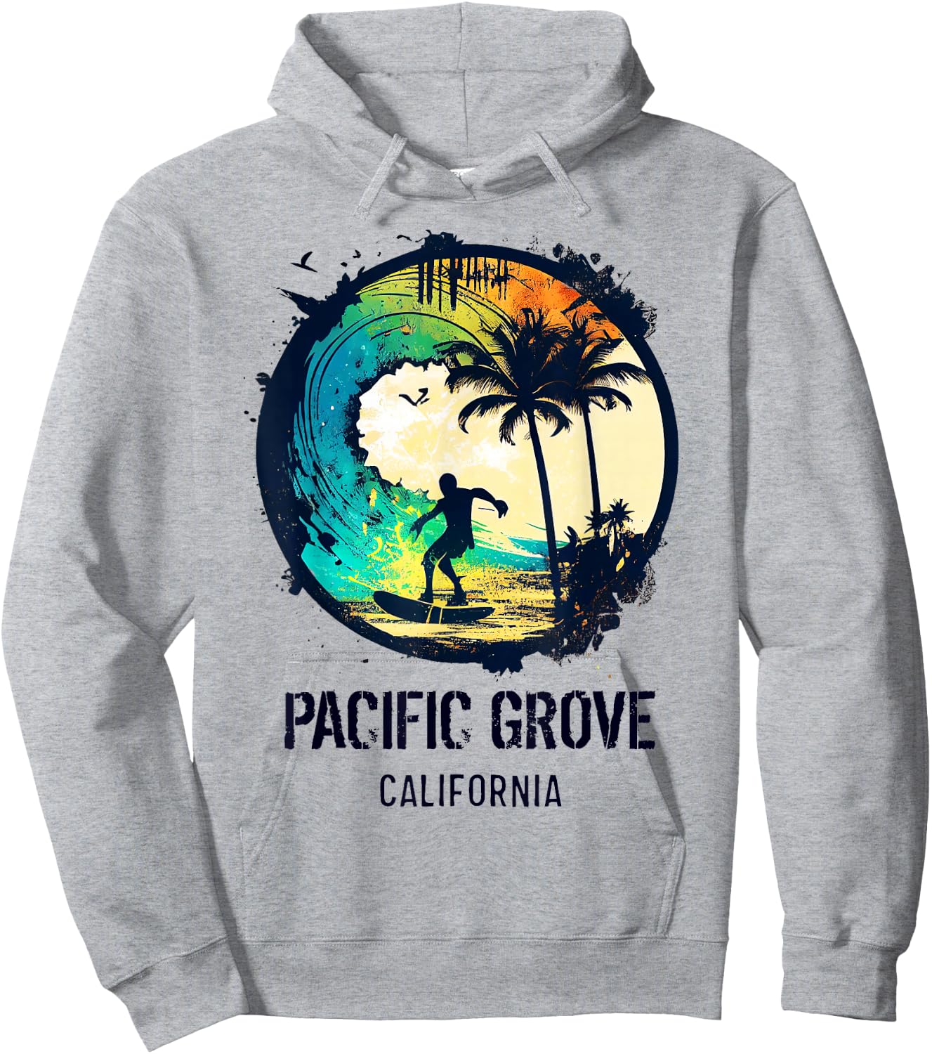 Pacific Grove California Hoodie - Hoodie | Ash