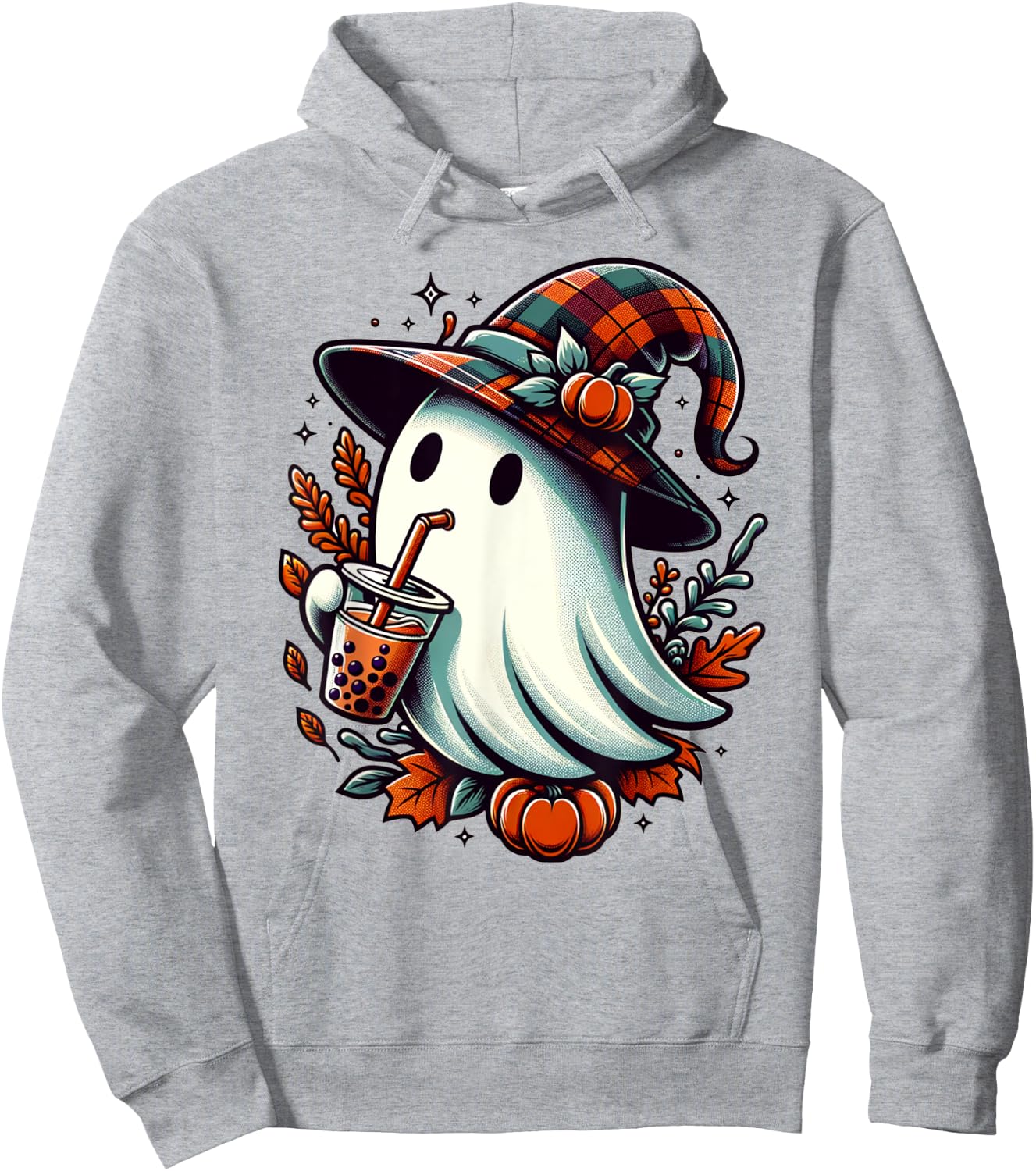 Cute Halloween Ghost Funny Halloween Ghost Hoodie - Hoodie | Ash