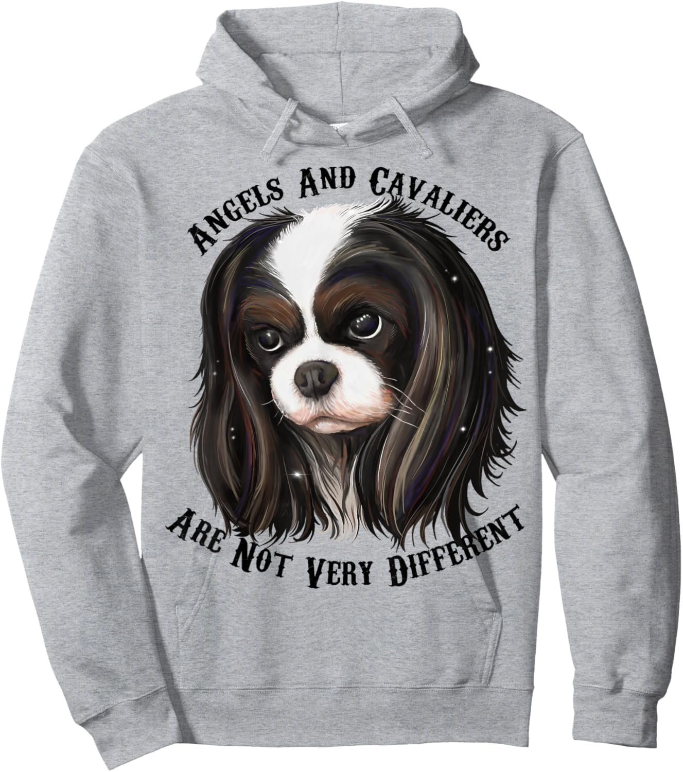 Cavalier King Charles Spaniel tri color Hoodie - Hoodie | Ash