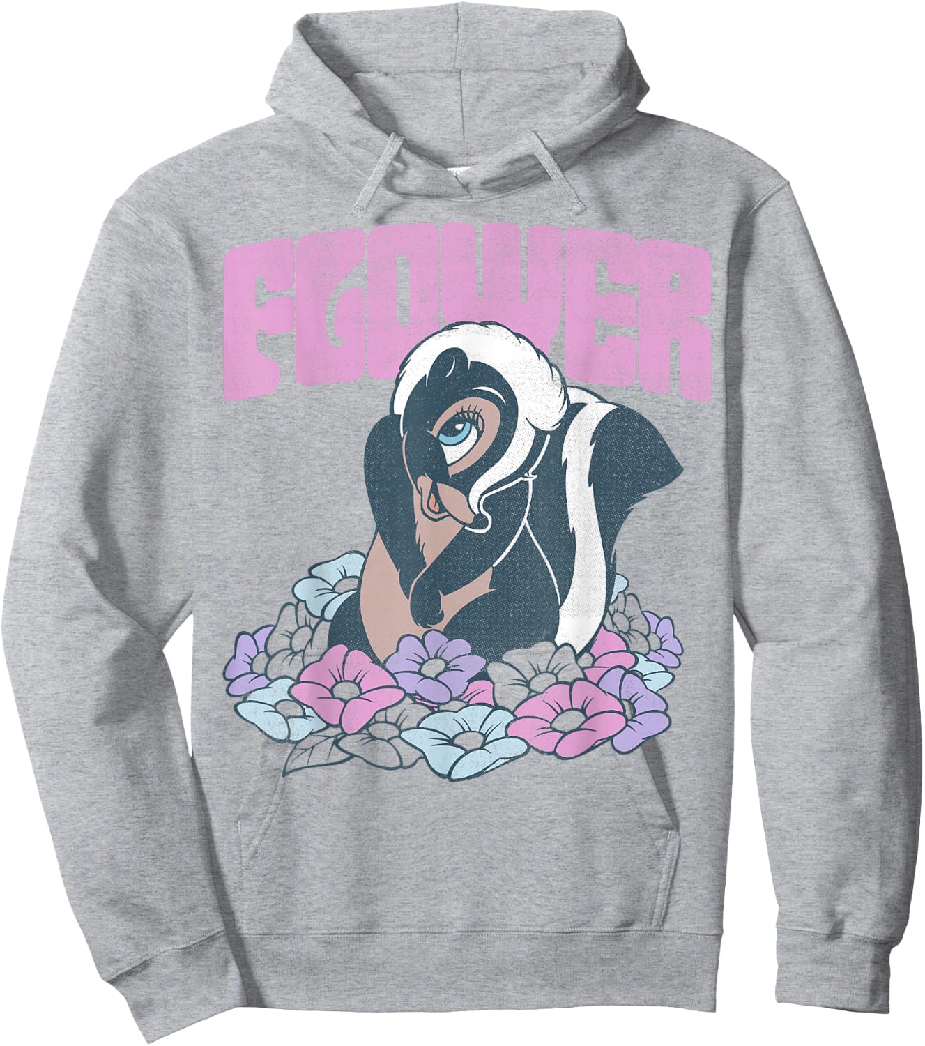 Disney Bambi Flower In The Flowers Portrait Hoodie - Hoodie | Ash