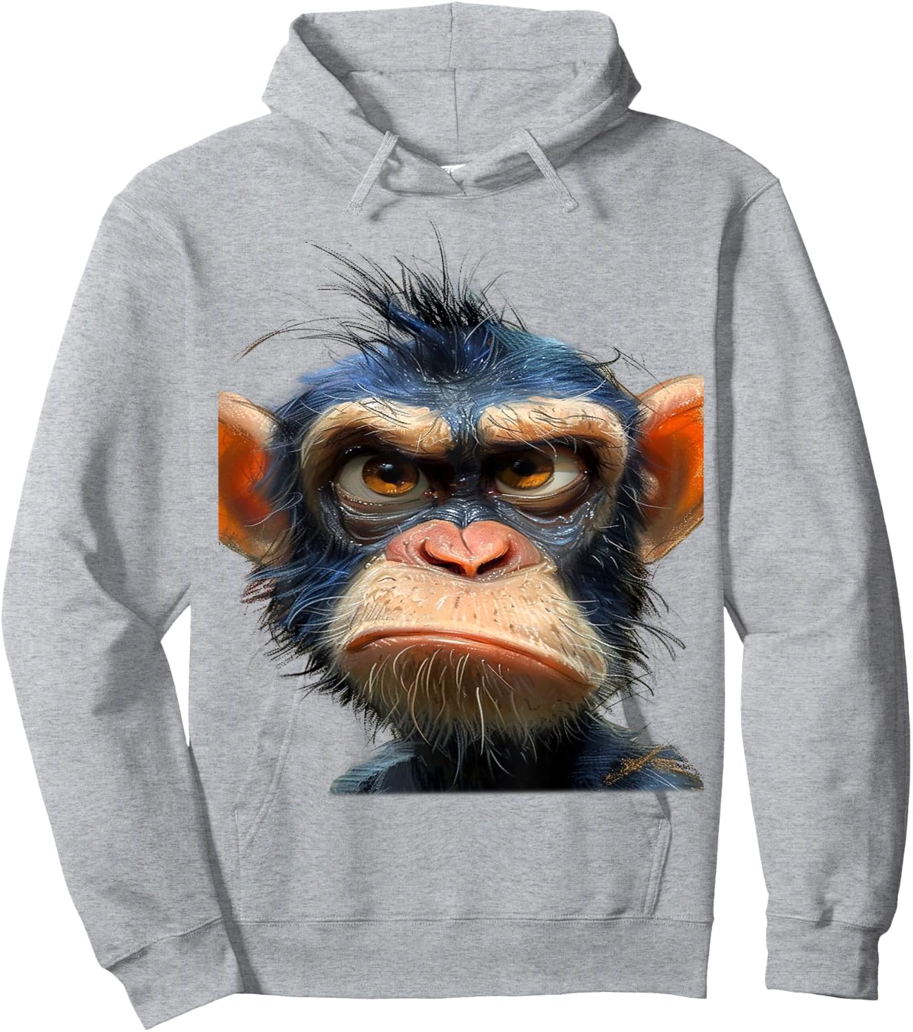 Funny Monkey Hoodie - Hoodie | Ash