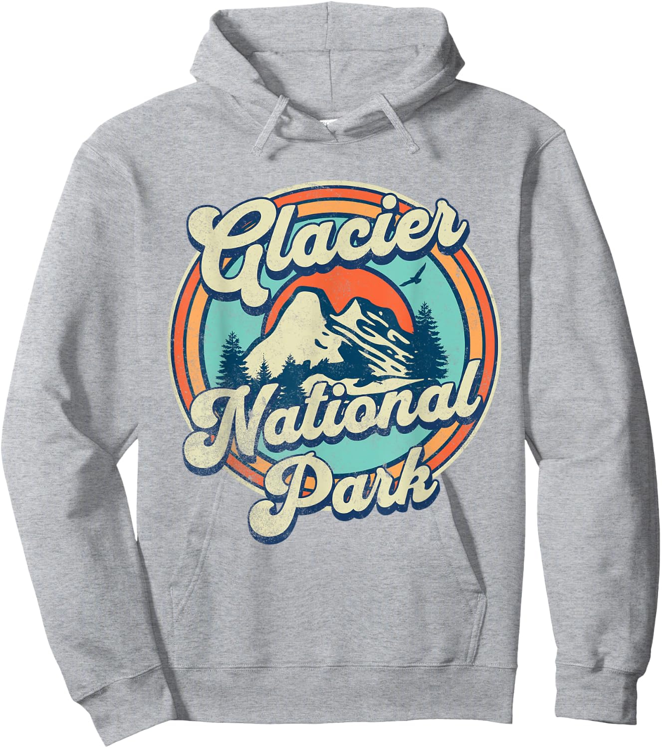 Glacier National Park Hoodie - Hoodie | Ash