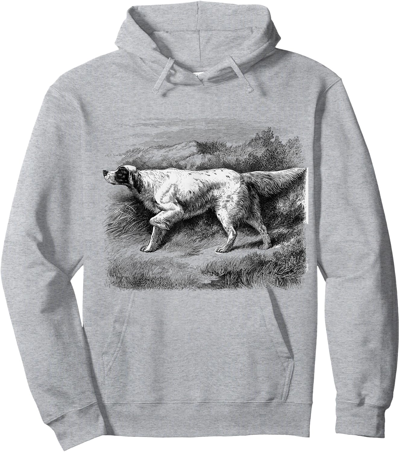 Vintage English Setter Hoodie - Hoodie | Ash