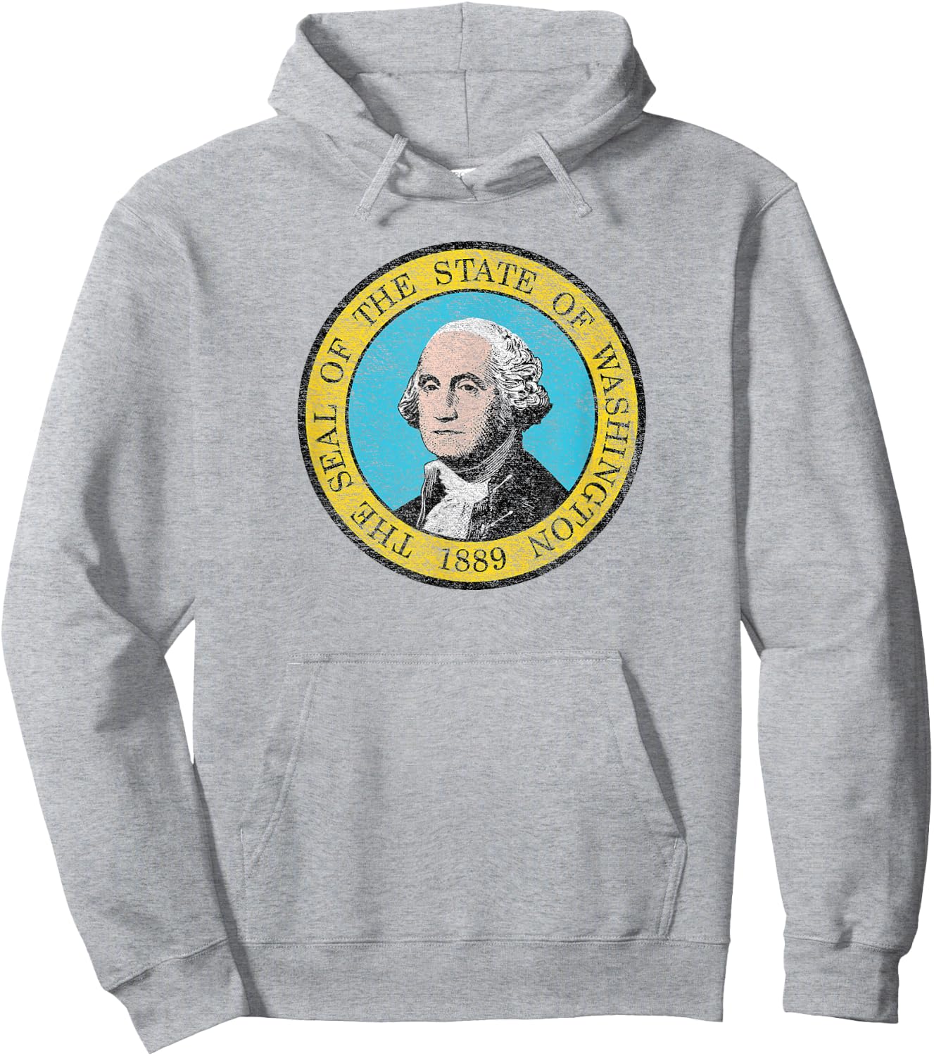 Washington State Flag The Evergreen State Hoodie - Hoodie | Ash