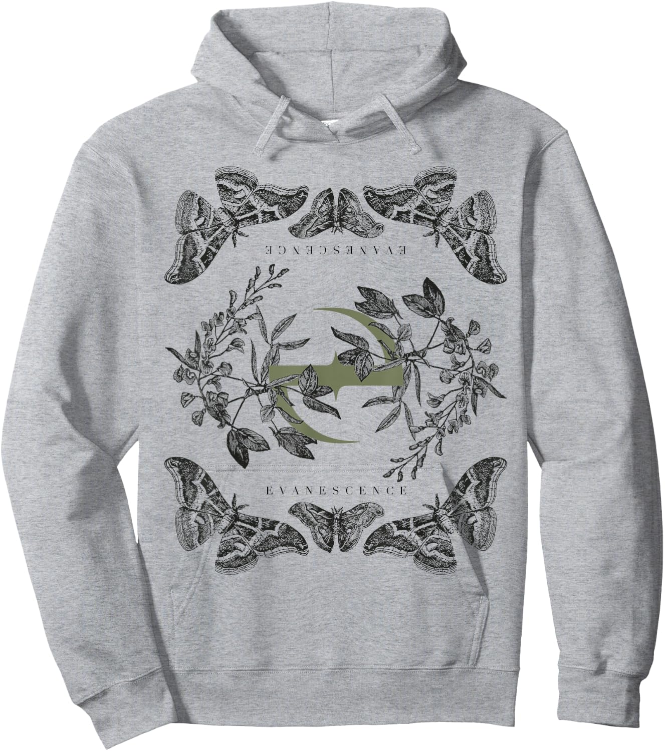 Evanescence – Synthesis Moth Hoodie - Hoodie | Ash