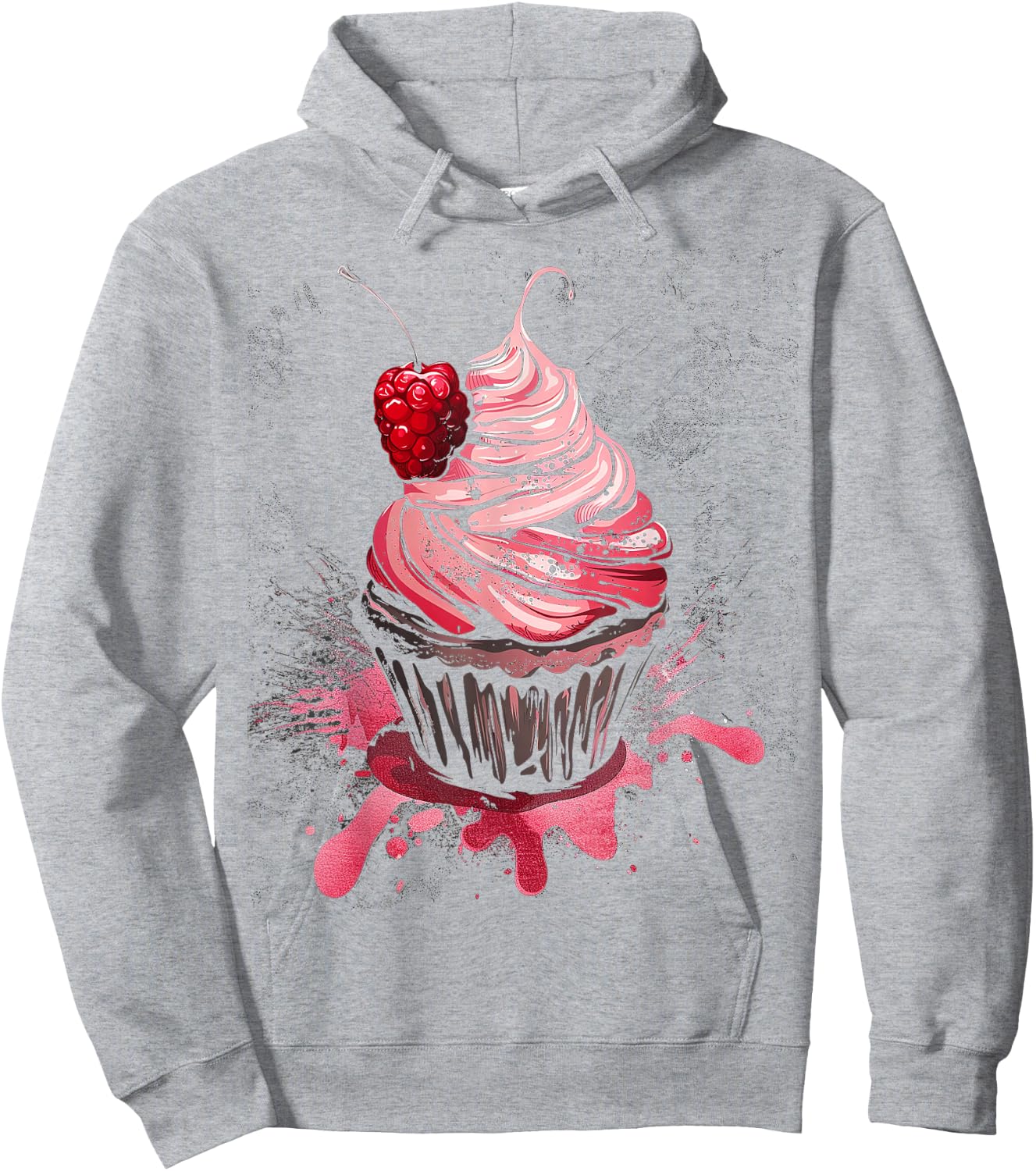 Cupcake Vintage Hoodie - Hoodie | Ash