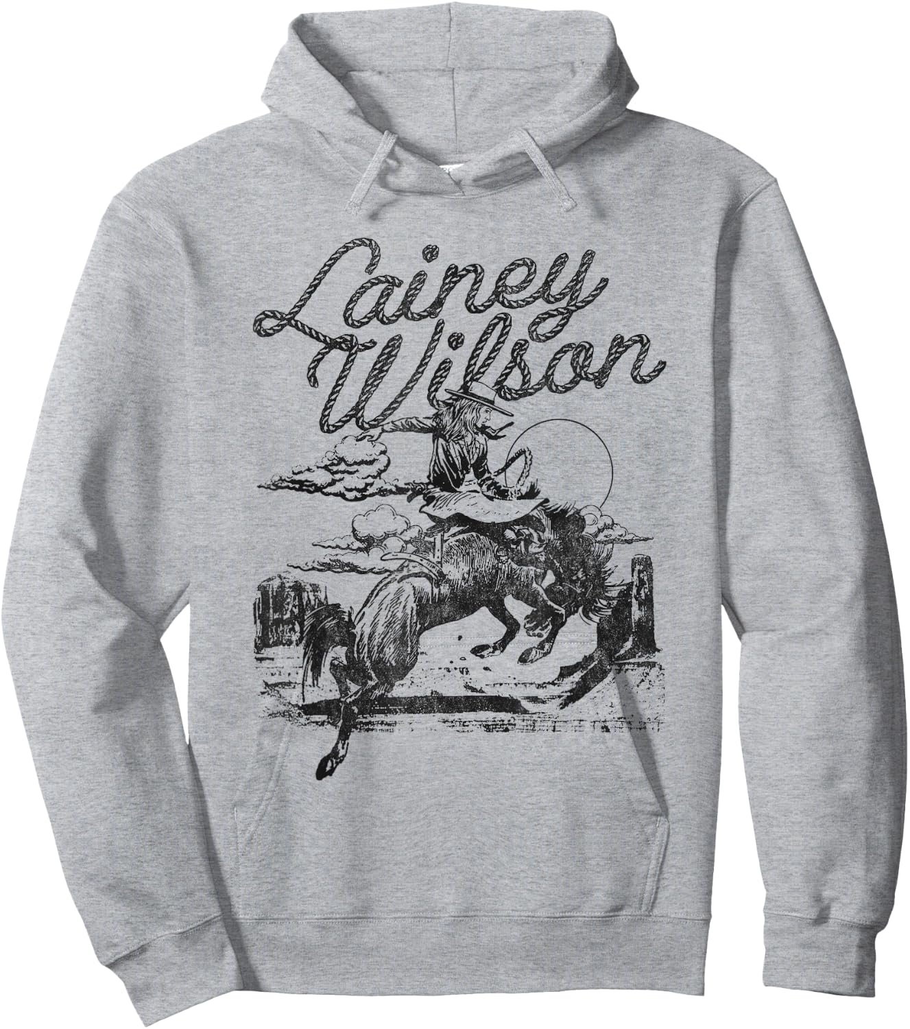 Lainey Wilson - Horse Hoodie - Hoodie | Ash