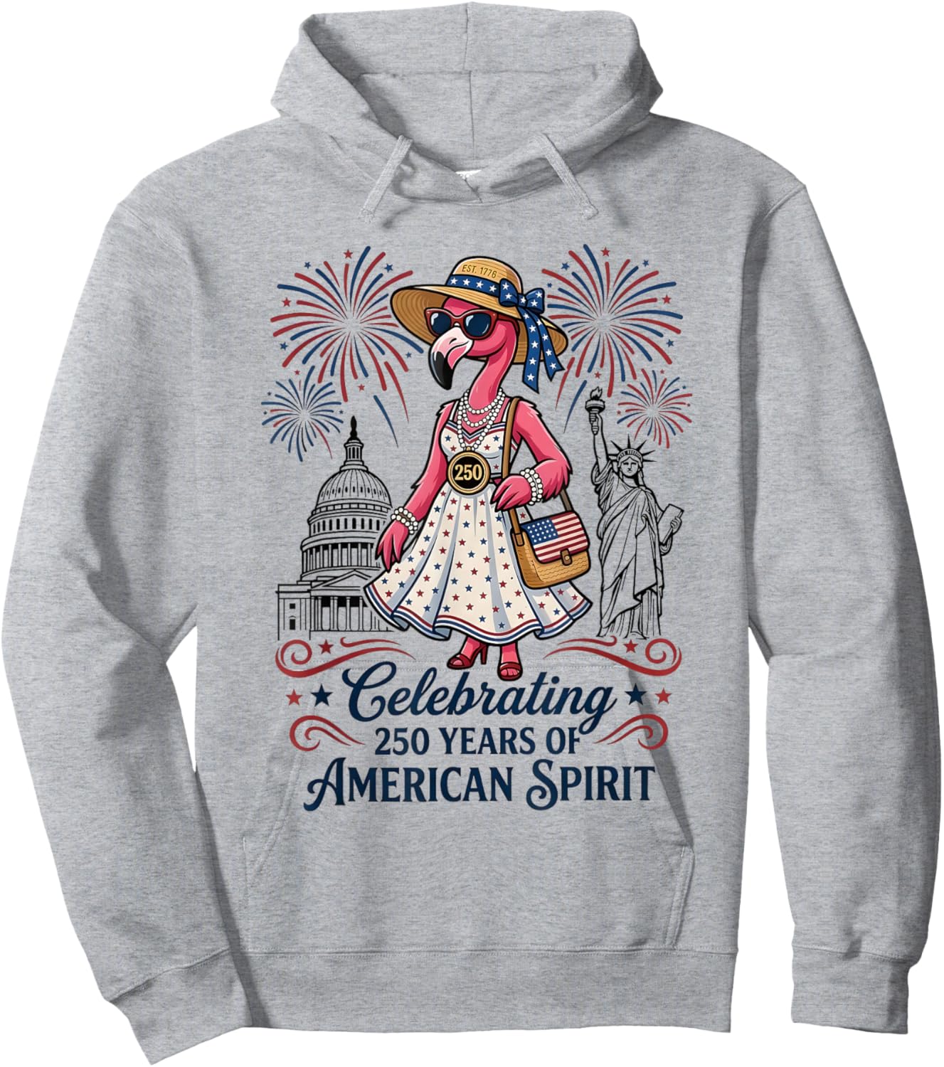 of American Spirit Hoodie - Hoodie | Ash