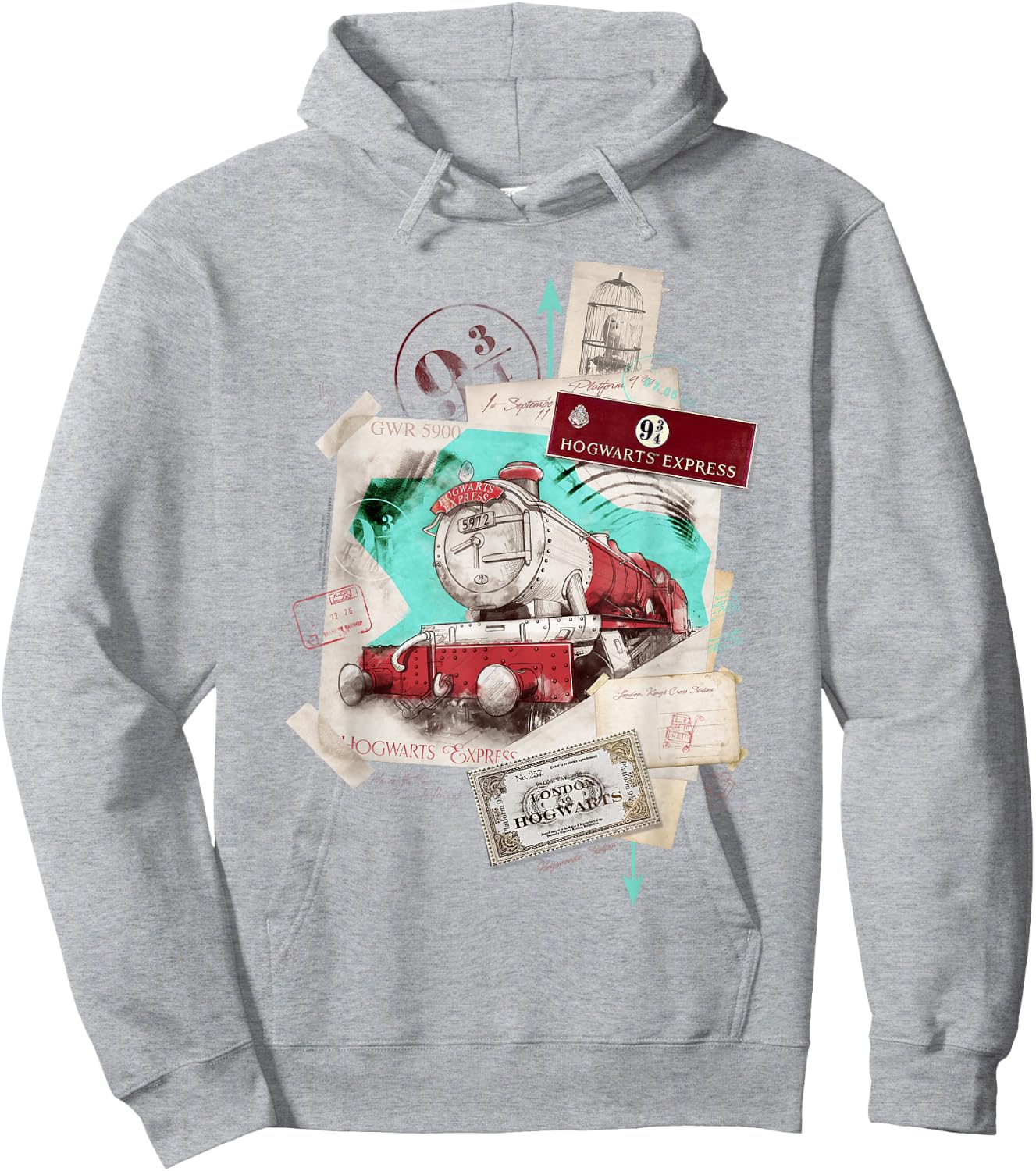 Harry Potter Hogwarts Express Location Hoodie - Hoodie | Ash