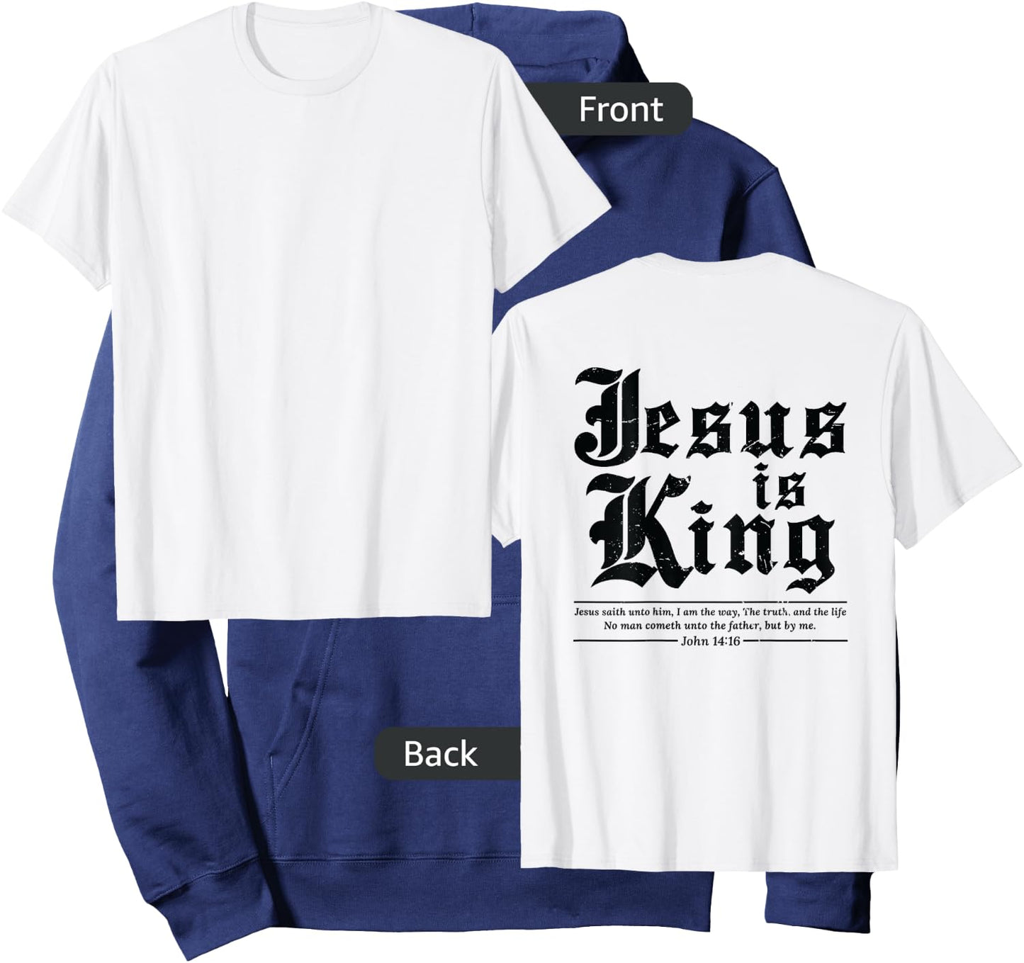 Jesus Is King Hoodie - Hoodie | Navy