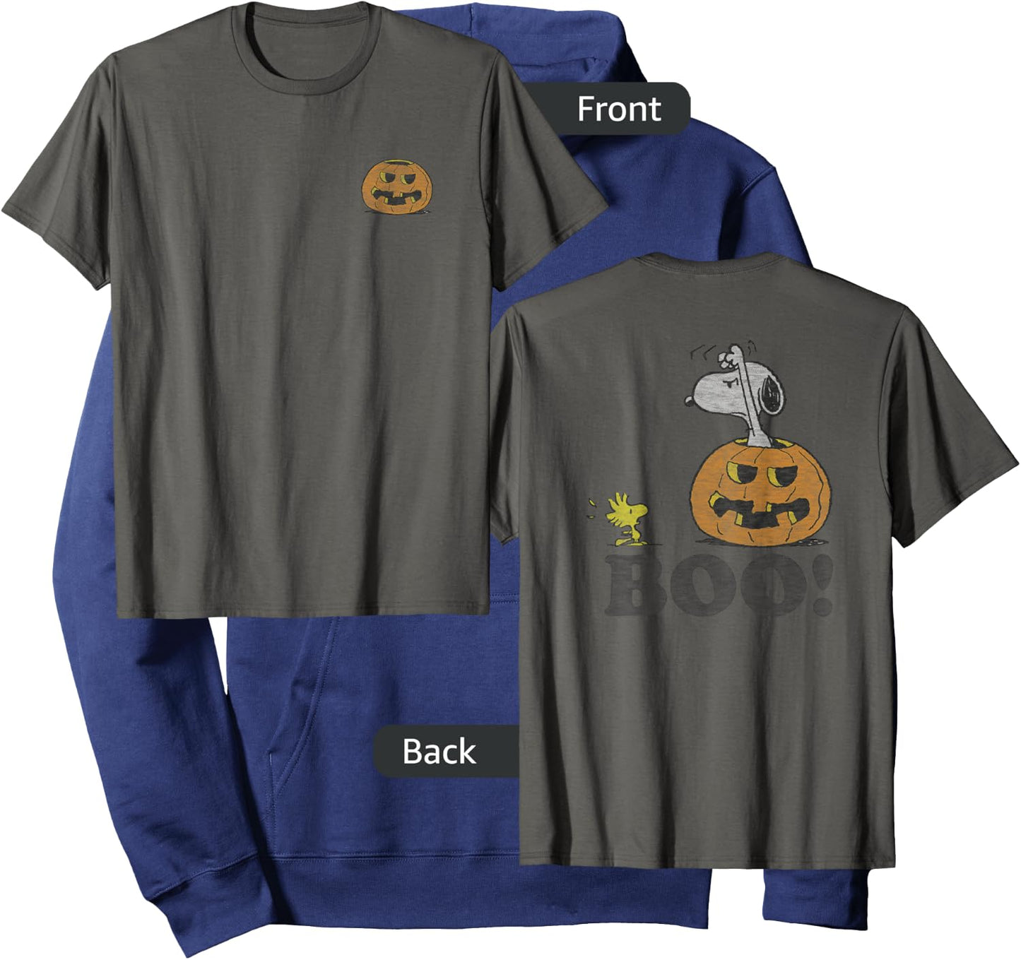Peanuts Halloween Snoopy Woodstock Hoodie - Hoodie | Navy
