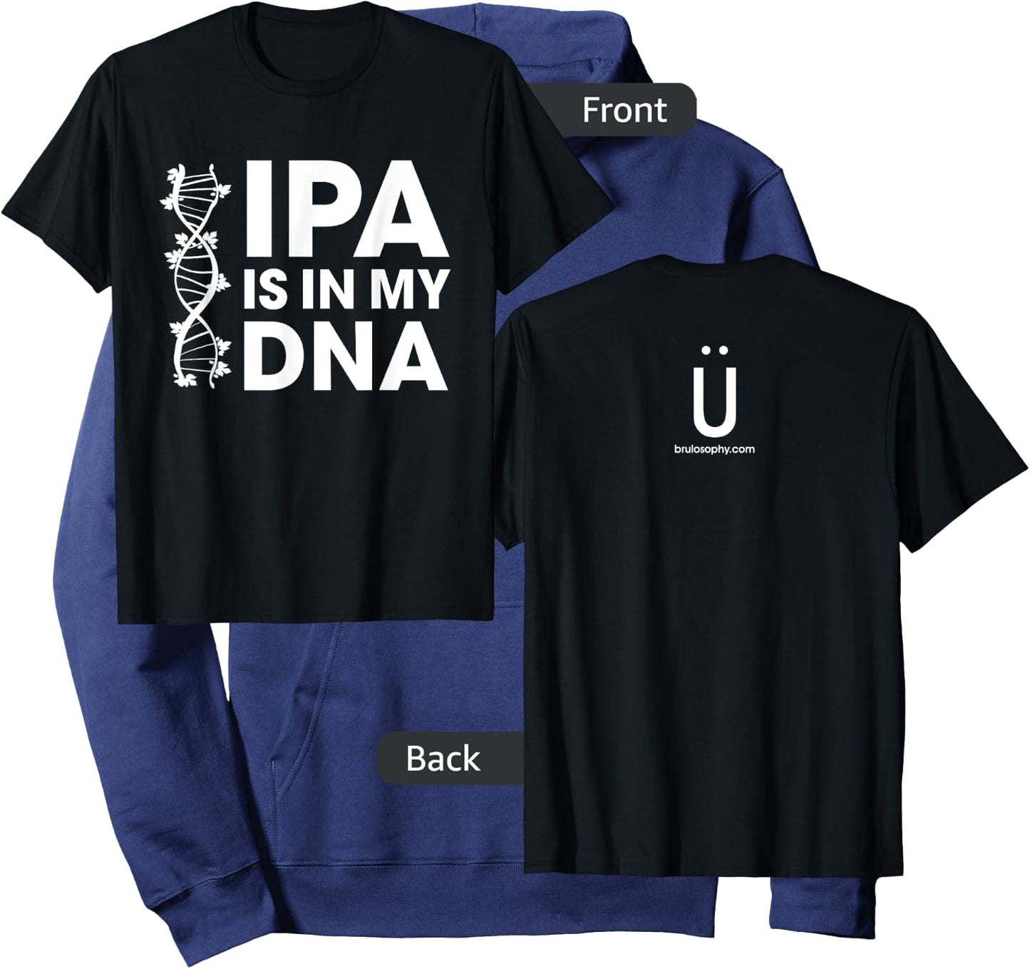 IPA Is In My DNA Beer/Brewing Hoodie - Hoodie | Navy