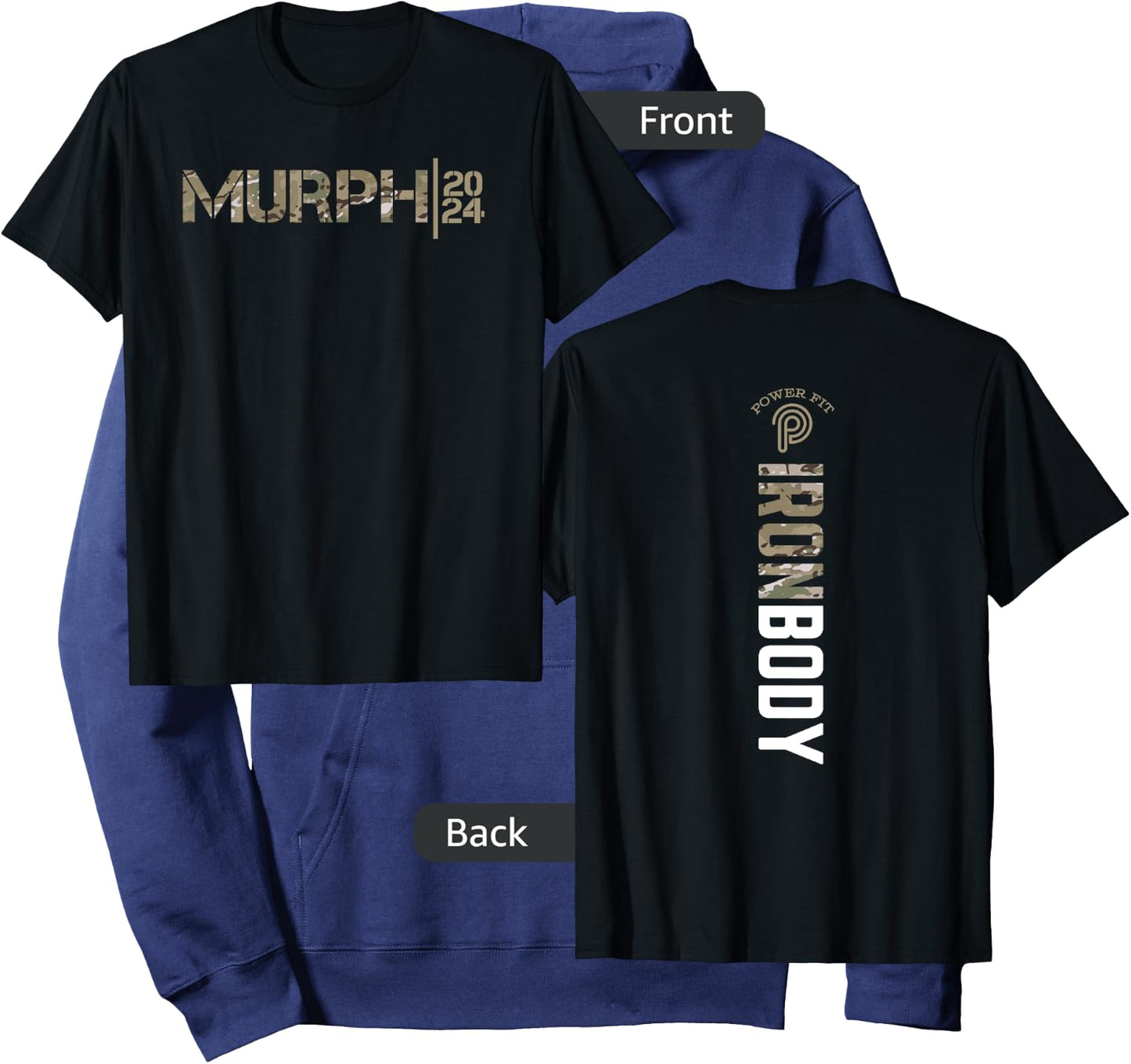 Murph Iron Body Amarillo Camo Dark Hoodie - Hoodie | Navy