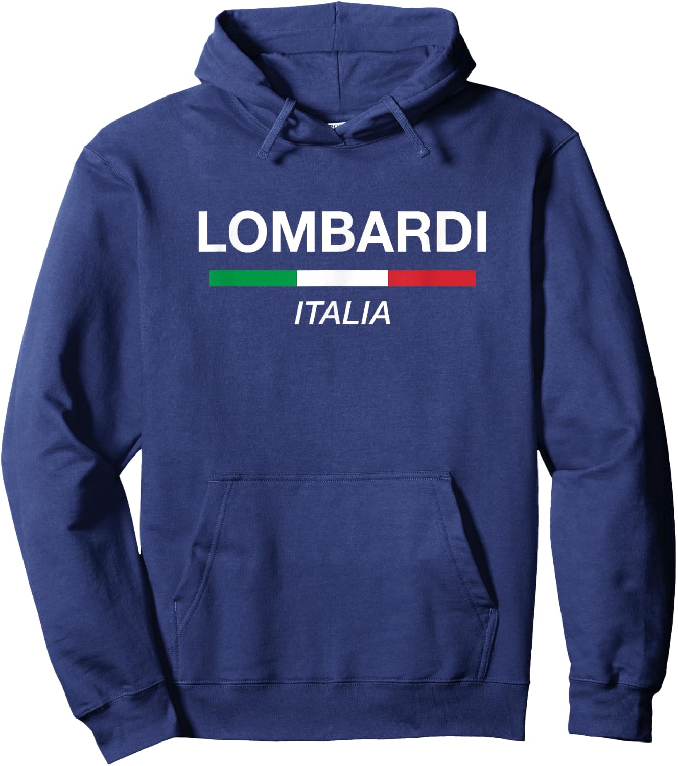 Lombardi Italian Family Name Italy Flag Hoodie - Hoodie | Navy