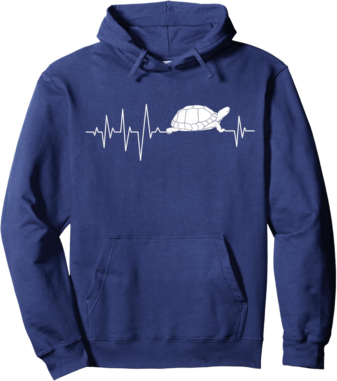 Heartbeat Turtle - Ocean Animal Cute Tortoise Hoodie - Hoodie | Navy