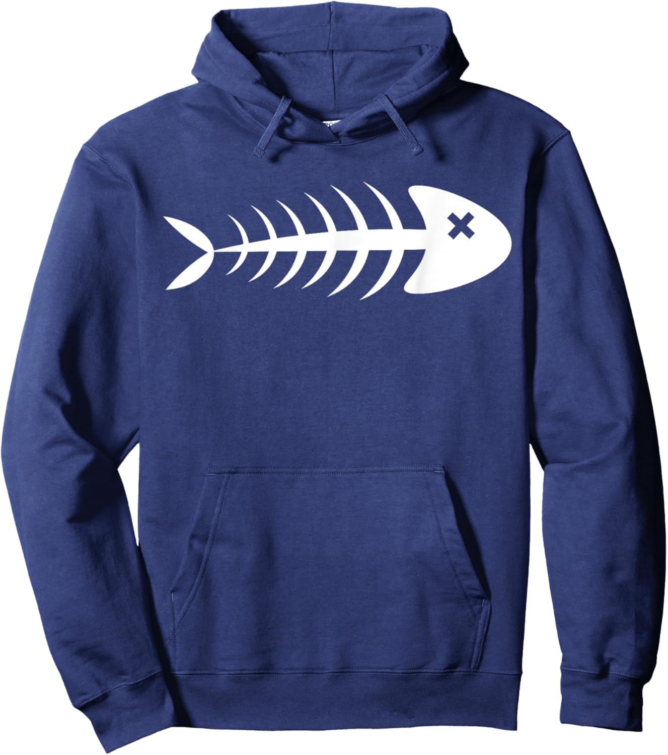 Dead Fish | Fish Bones | Fish Tops Hoodie - Hoodie | Navy