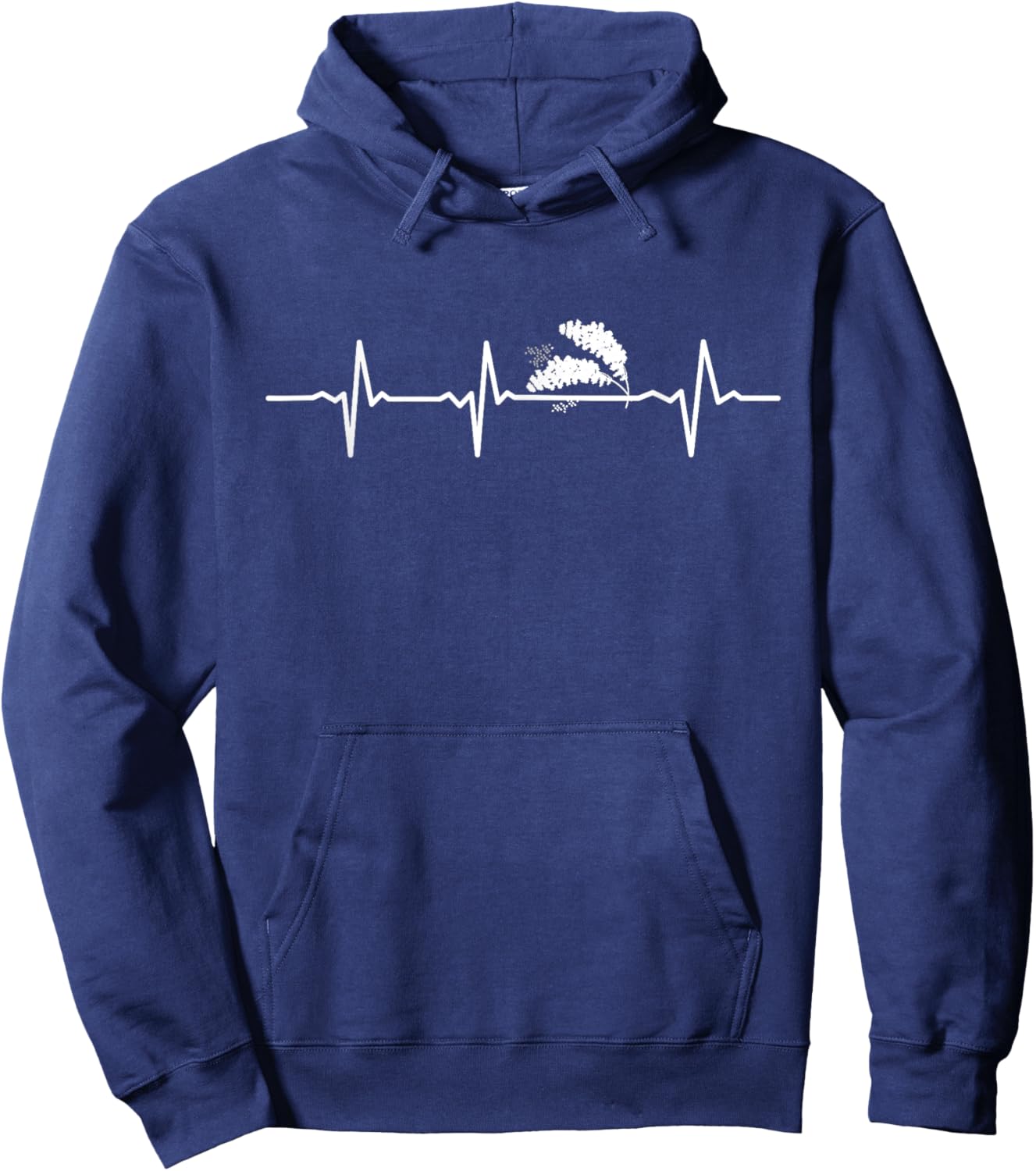 Millet Heartbeat Nature Vegetable EKG Pulse Hoodie - Hoodie | Navy